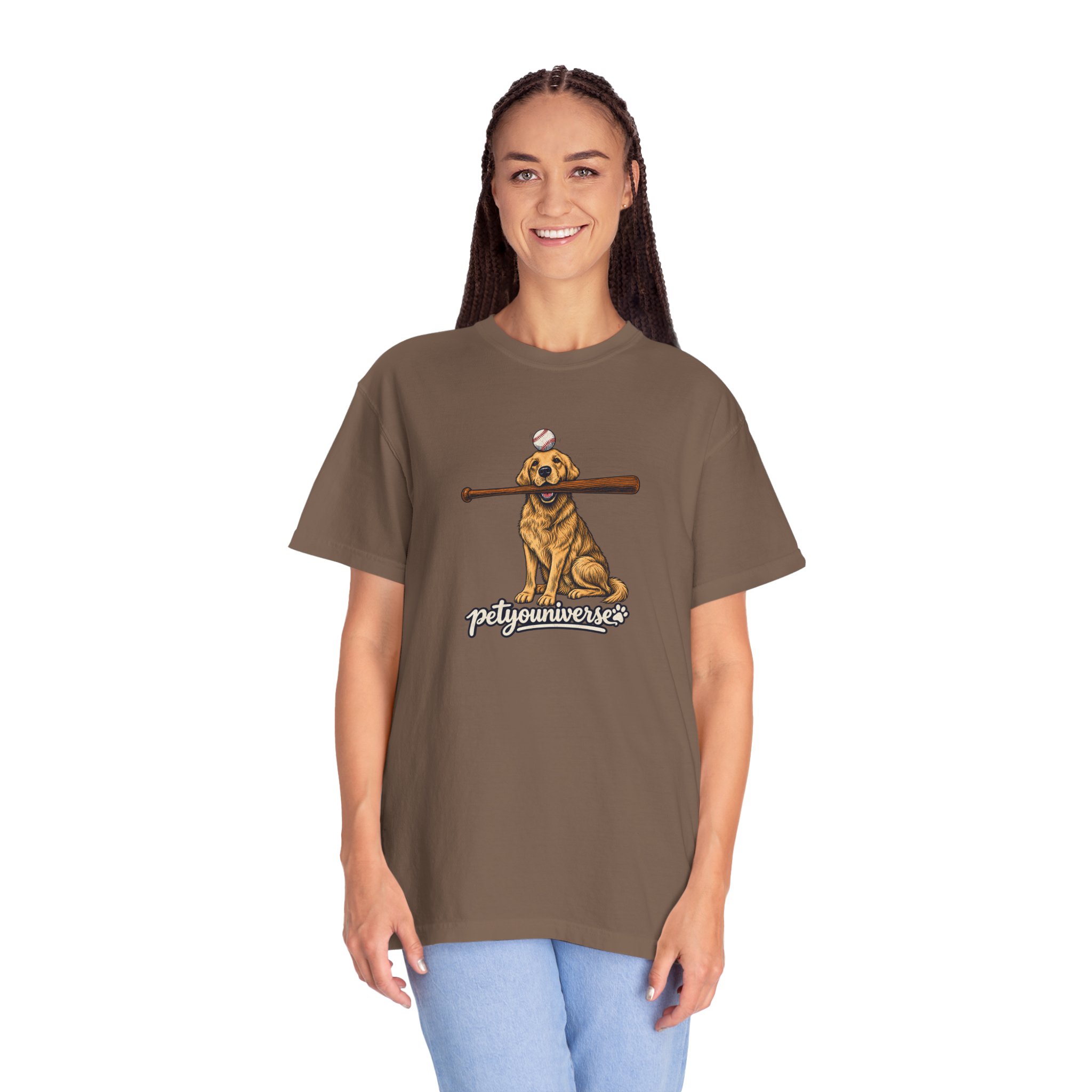 Golden Retriever Baseball Dog T-Shirt — “PetYoUniverse” Vintage Graphic Tee - Image 59