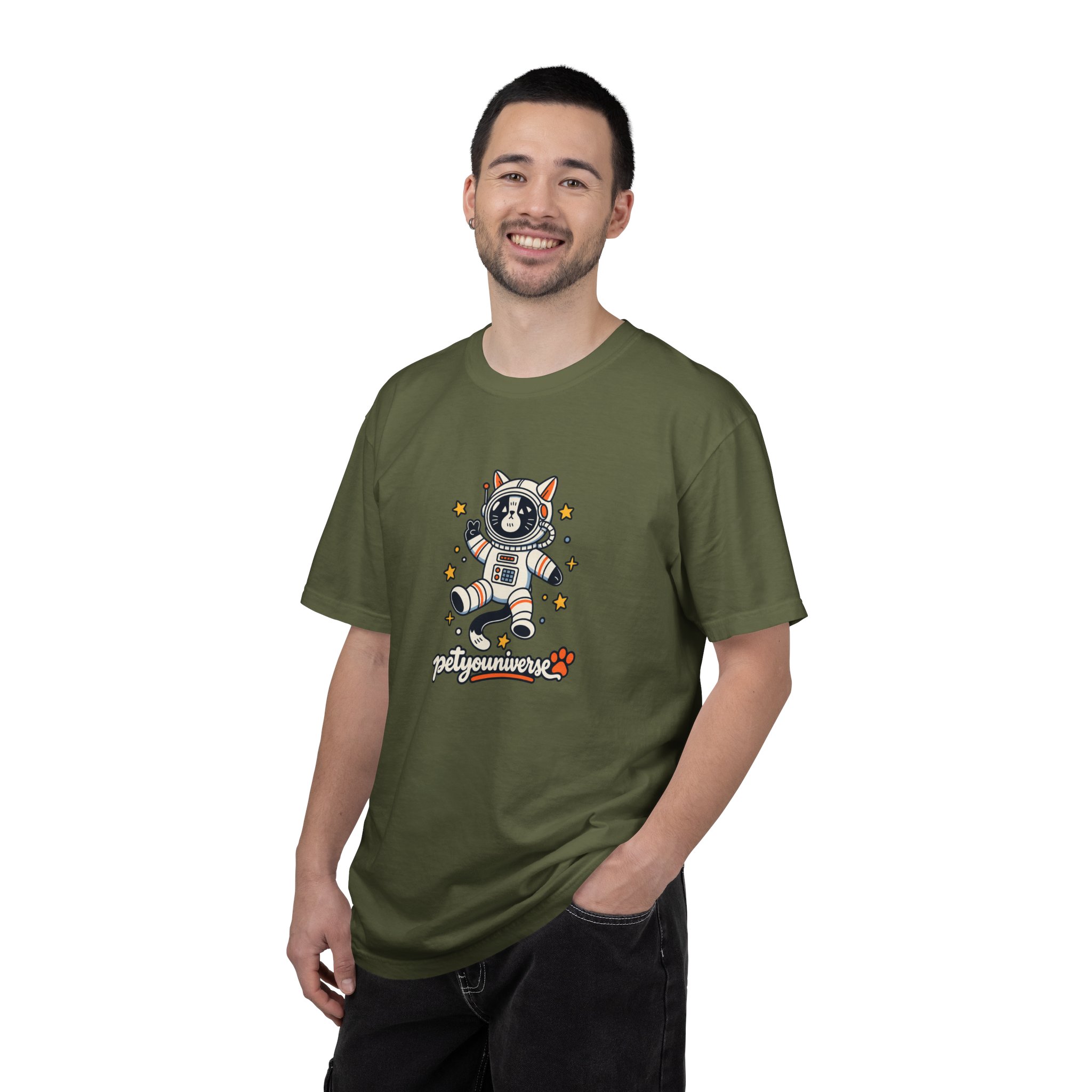 Astronaut Dog T-Shirt — 'PetYoUniverse' Cute Space Pup Tee - Image 58