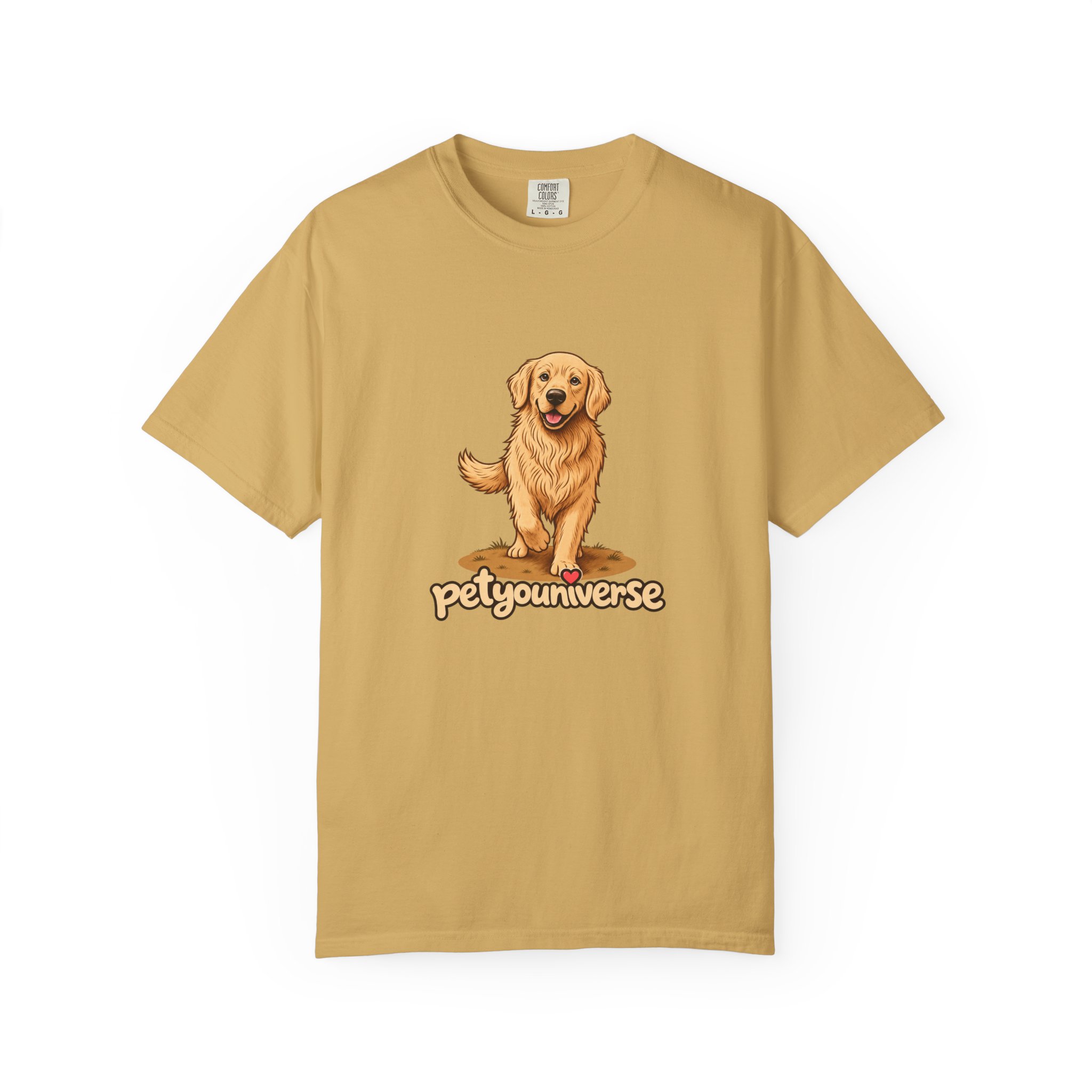 Golden Retriever Graphic T-Shirt — "PetYoUniverse" Cute Dog Tee - Image 19