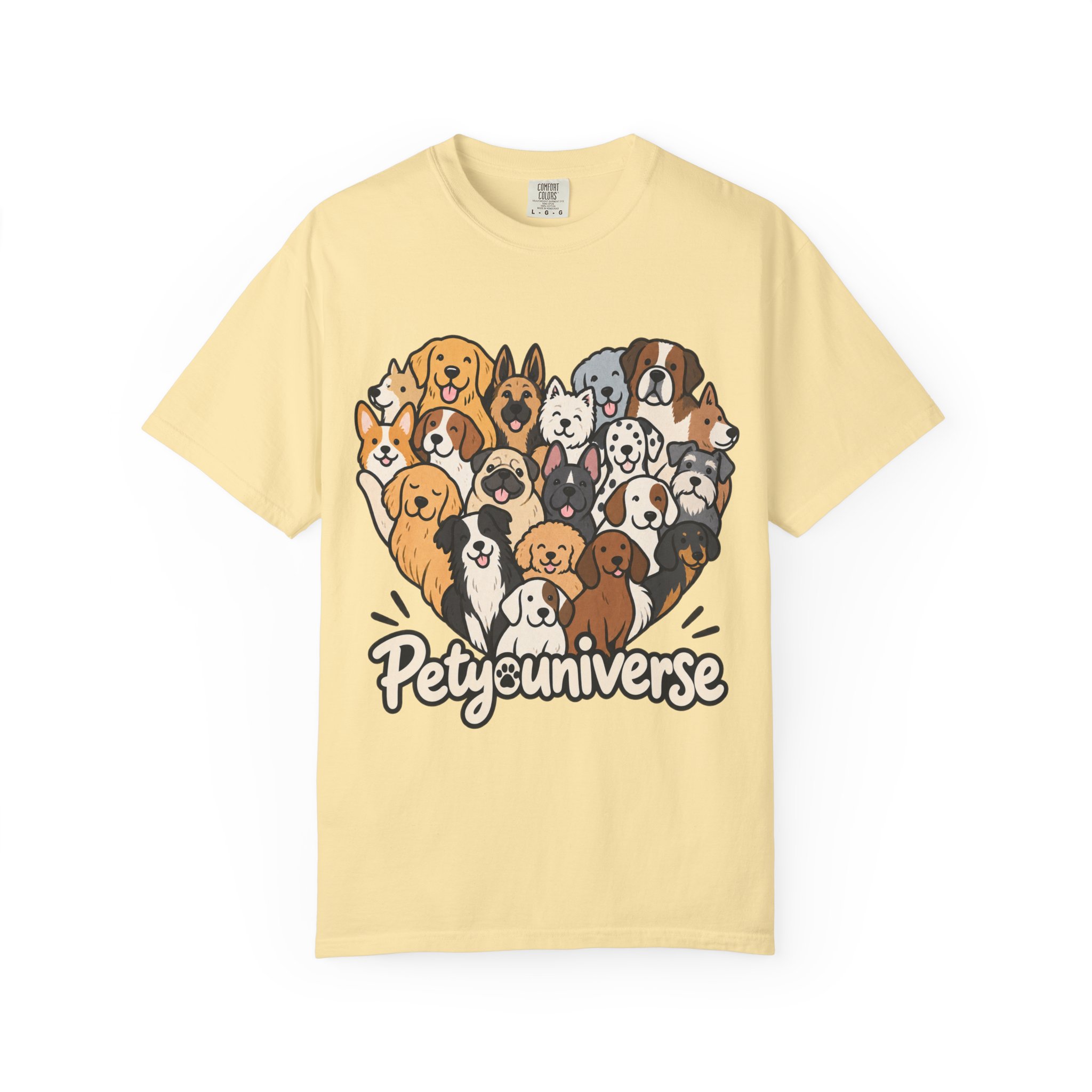 Dog Lover Cartoon T-Shirt — "Pety Universe" Graphic Tee - Image 31
