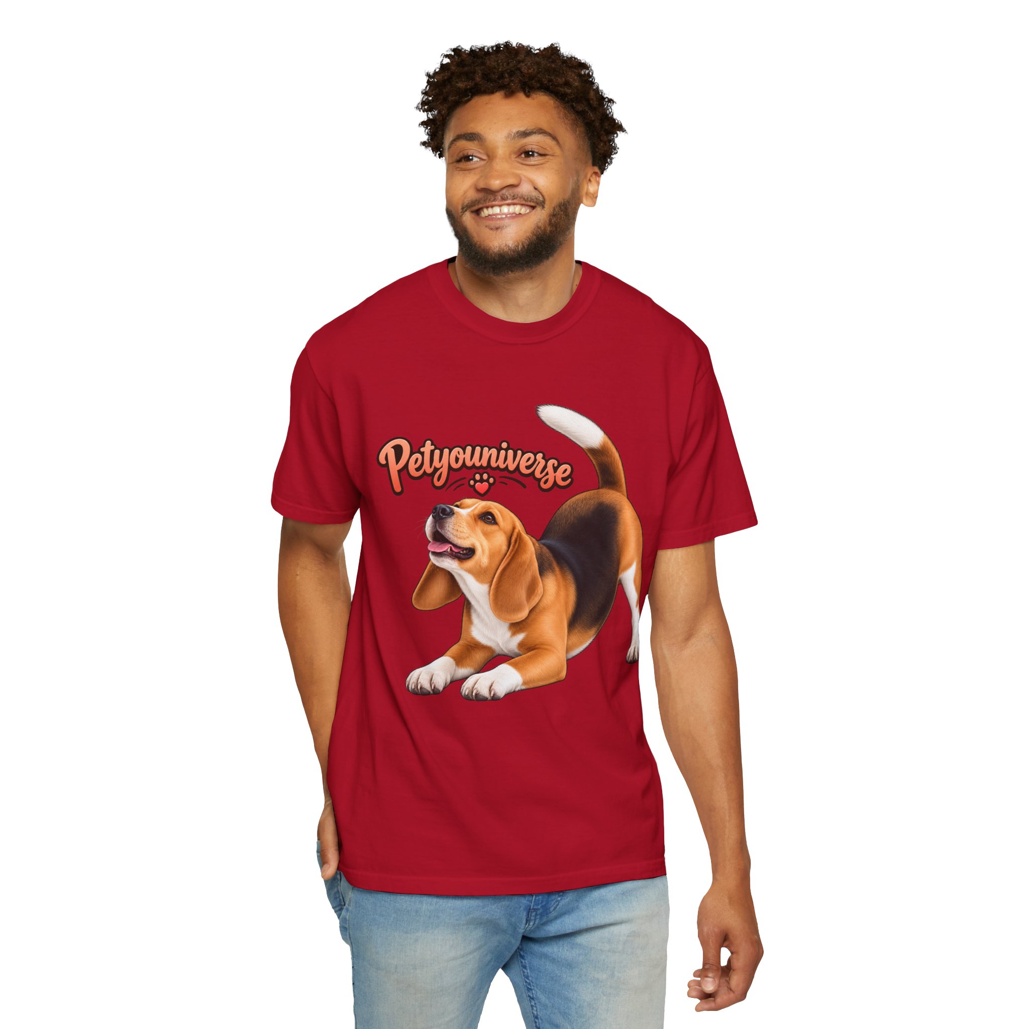 Beagle Playtime T-Shirt — "PetYoUniverse" Graphic Tee for Dog Lovers - Image 124