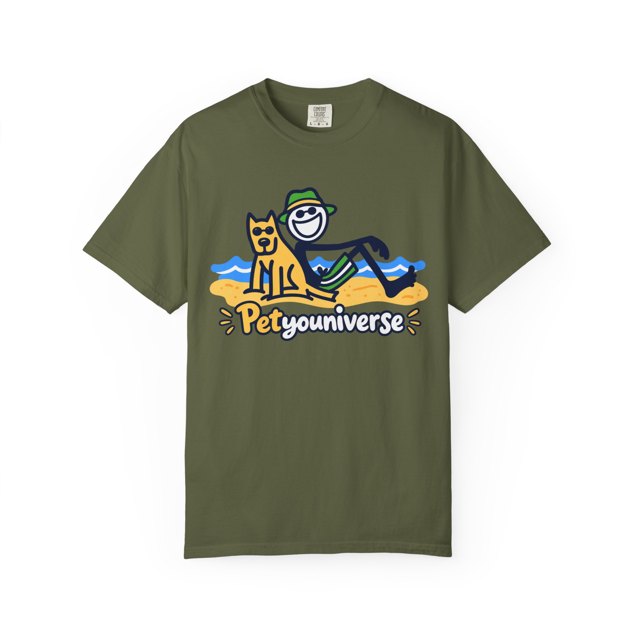 PetYouUniverse Beach Tee — Cute Dog & Owner Graphic T-Shirt - Image 57