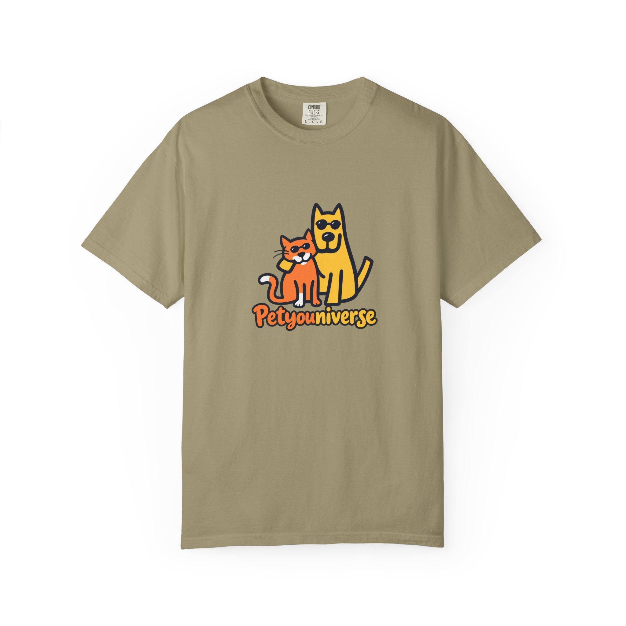 PetyoUniverse Cute Cat & Dog Graphic T-Shirt — Vintage Garment-Dyed Tee for Pet Lovers - Image 19