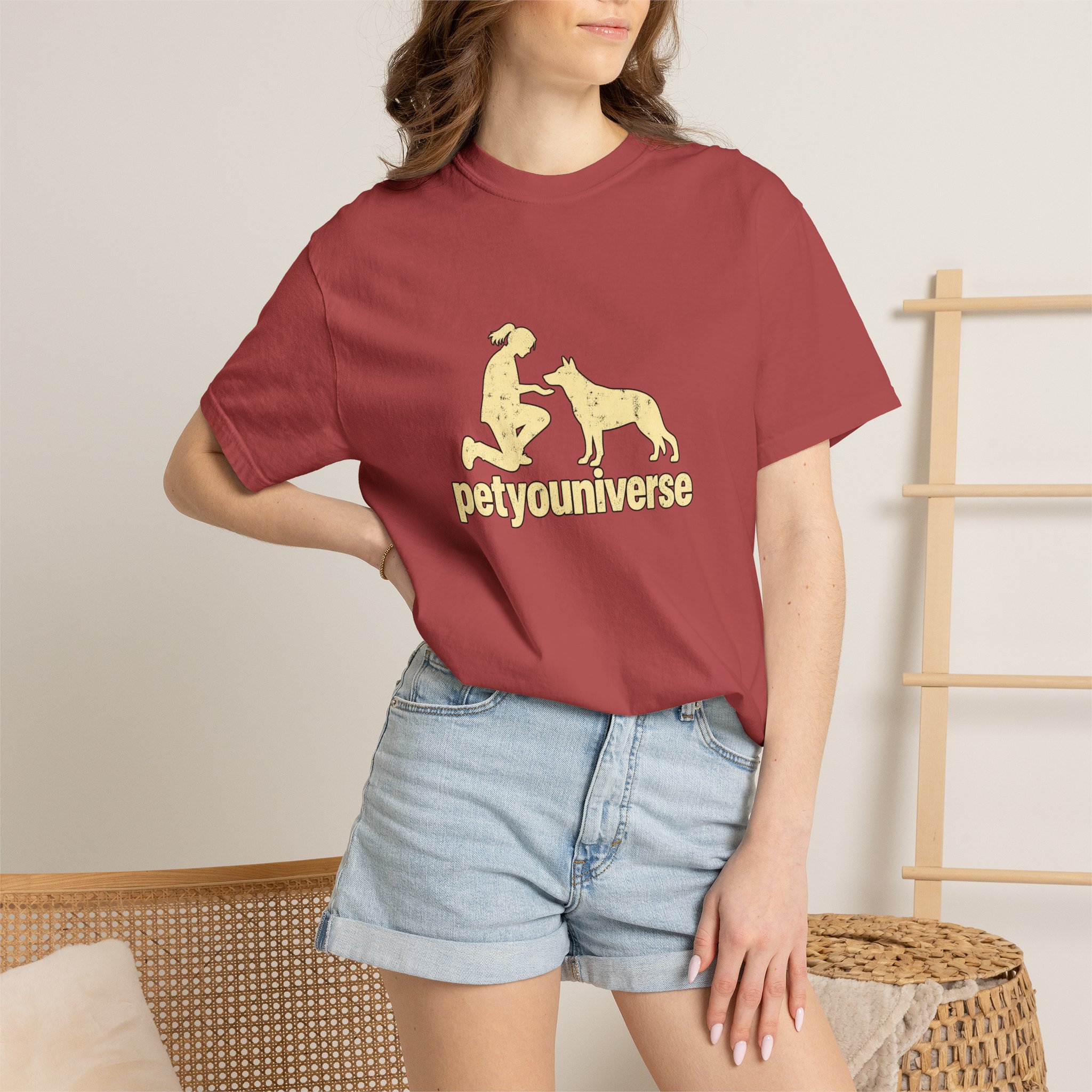 PetYoUniverse Dog Lover T-Shirt — Retro Paw & Pet Silhouette Tee - Image 119