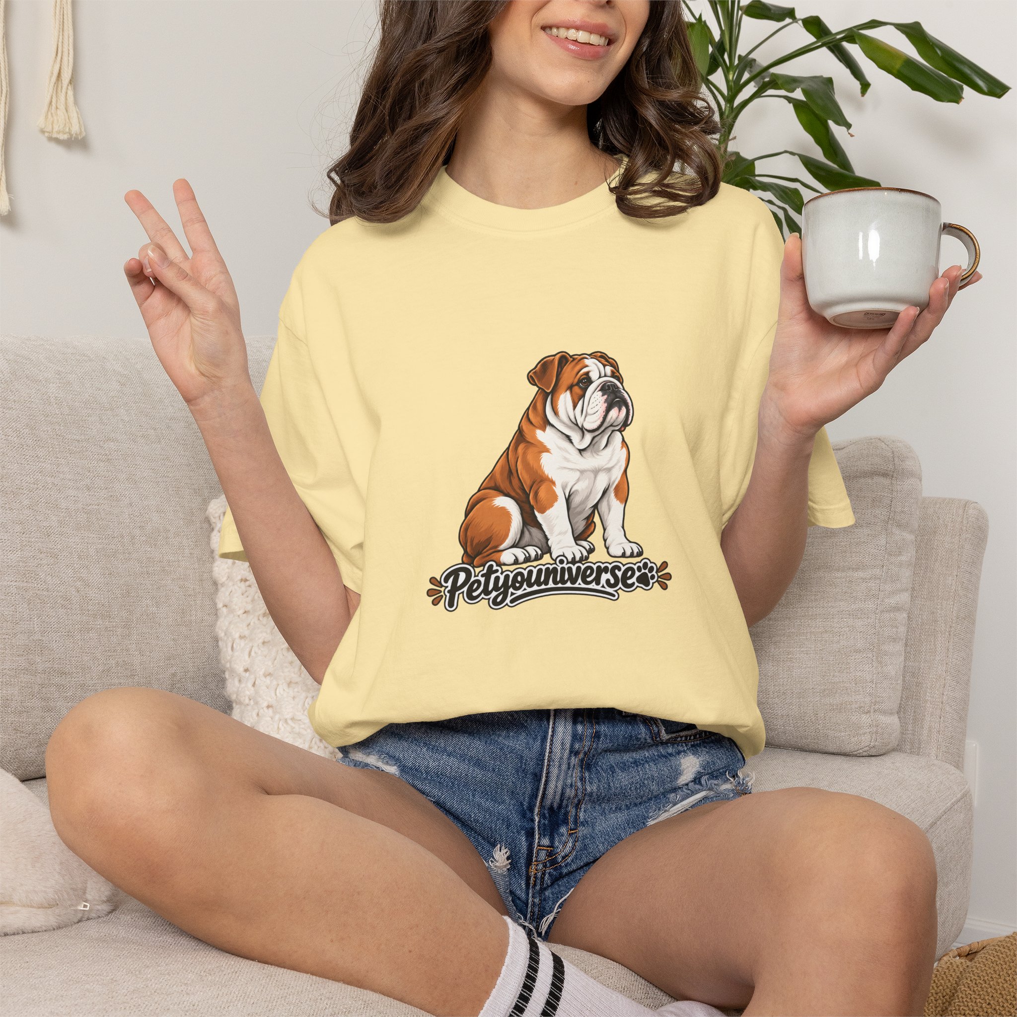 Bulldog Graphic T-Shirt — "PetYoUniverse" Cute Dog Tee for Pet Lovers - Image 21