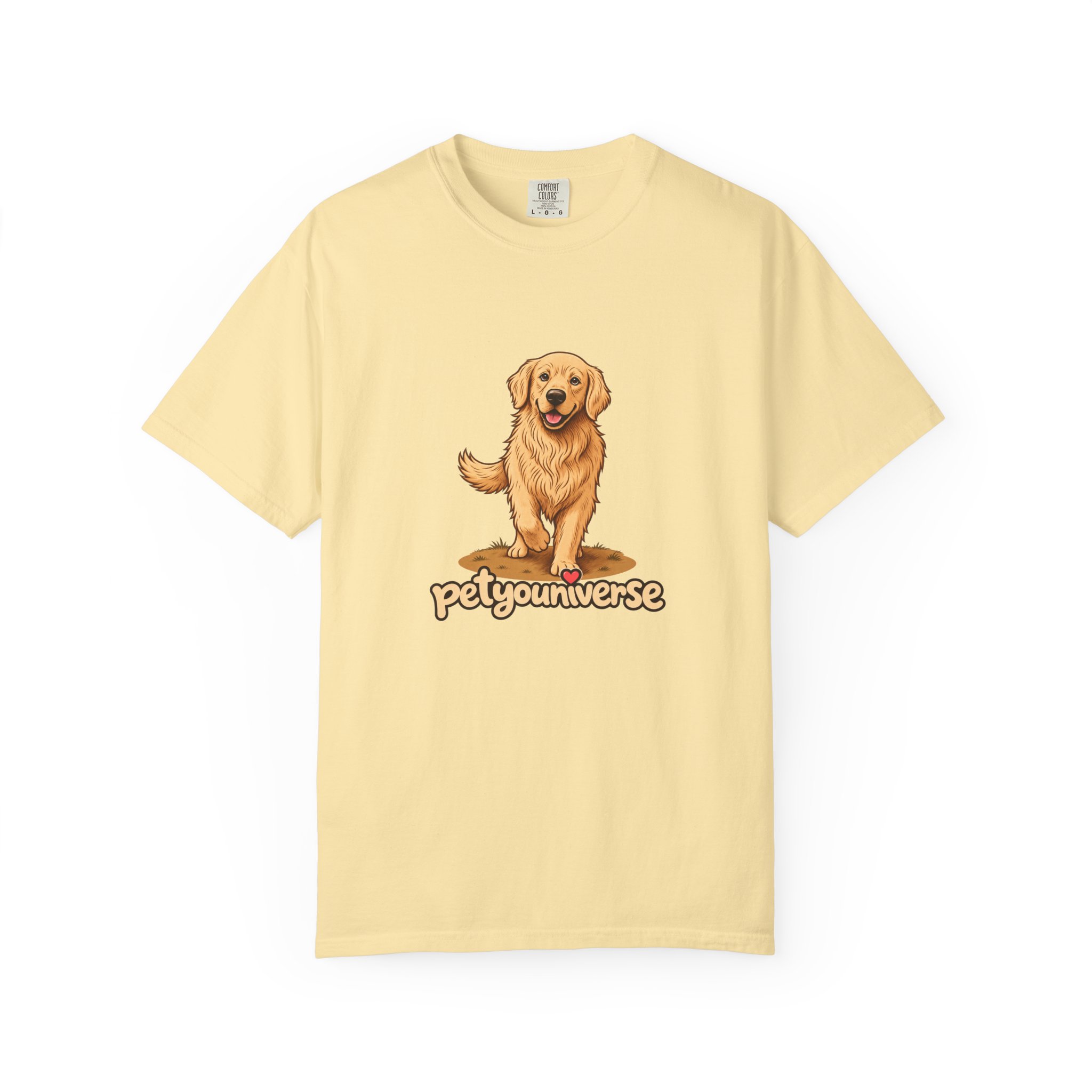 Golden Retriever Graphic T-Shirt — "PetYoUniverse" Cute Dog Tee - Image 10