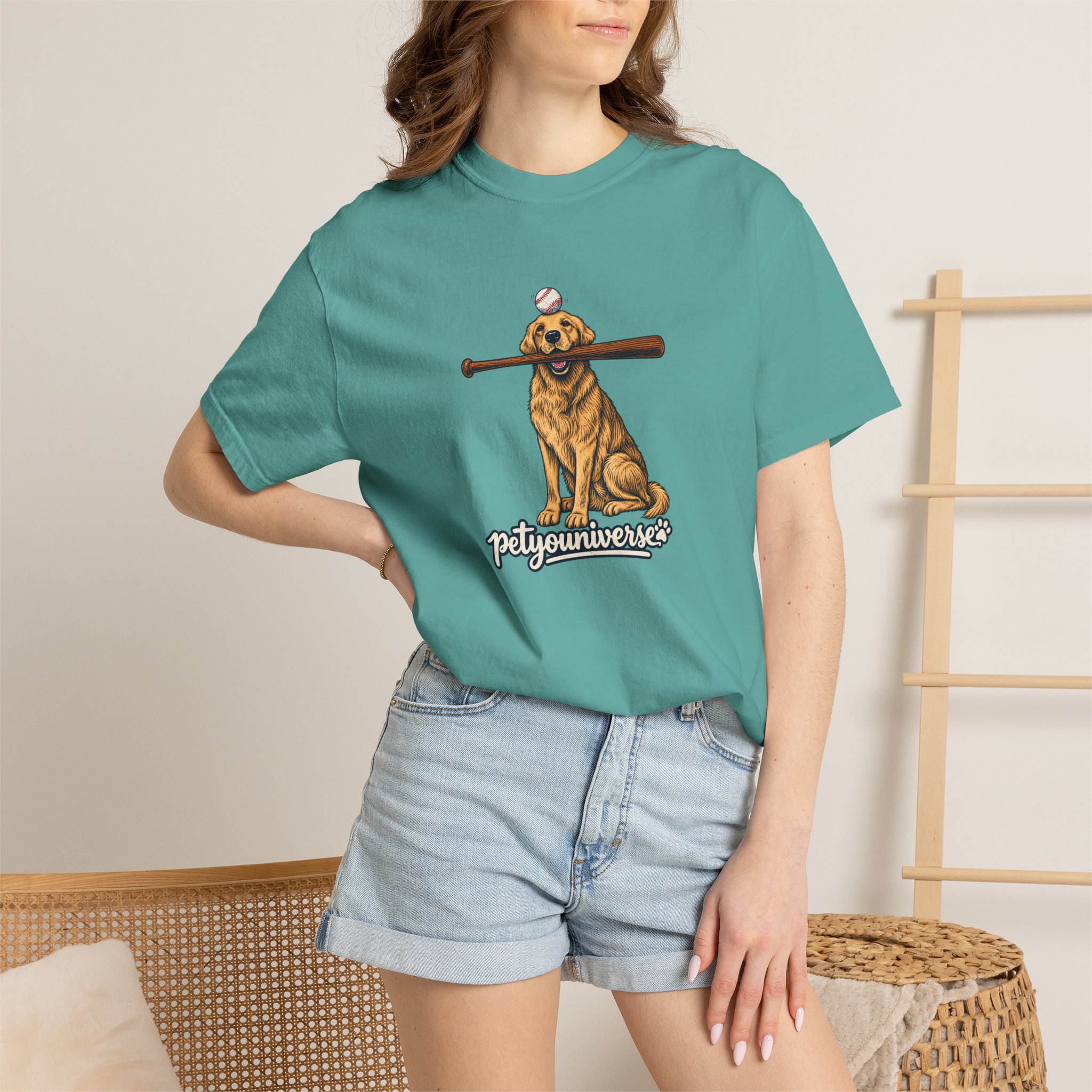 Golden Retriever Baseball Dog T-Shirt — “PetYoUniverse” Vintage Graphic Tee - Image 101