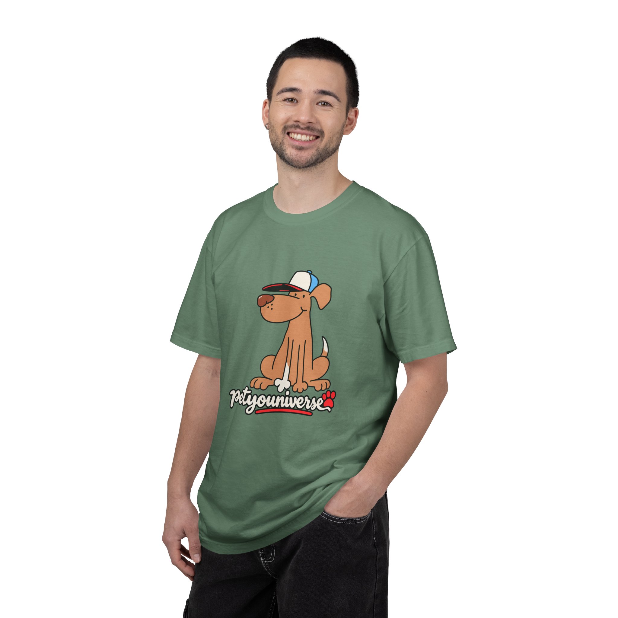 Dog Cartoon Tee — "PetYoUniverse" Puppy Graphic T-Shirt - Image 85