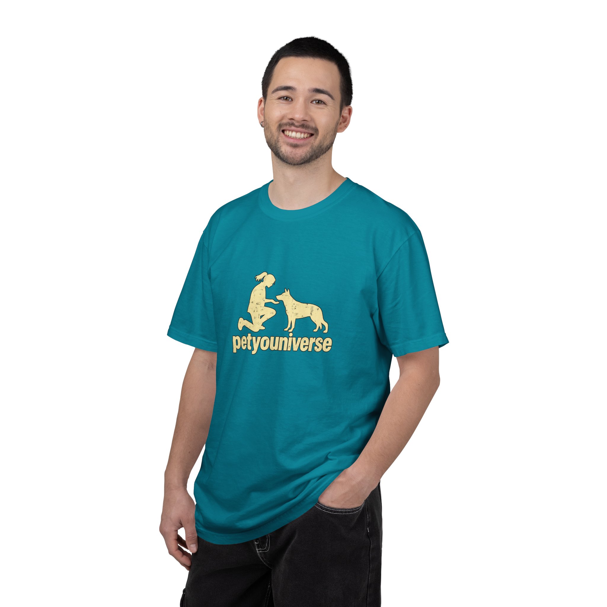 PetYoUniverse Dog Lover T-Shirt — Retro Paw & Pet Silhouette Tee - Image 67