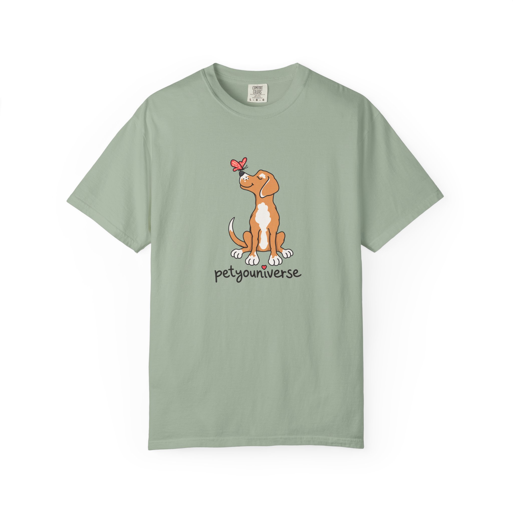 PetYoUniverse Cute Dog & Butterfly T‑Shirt - Image 46