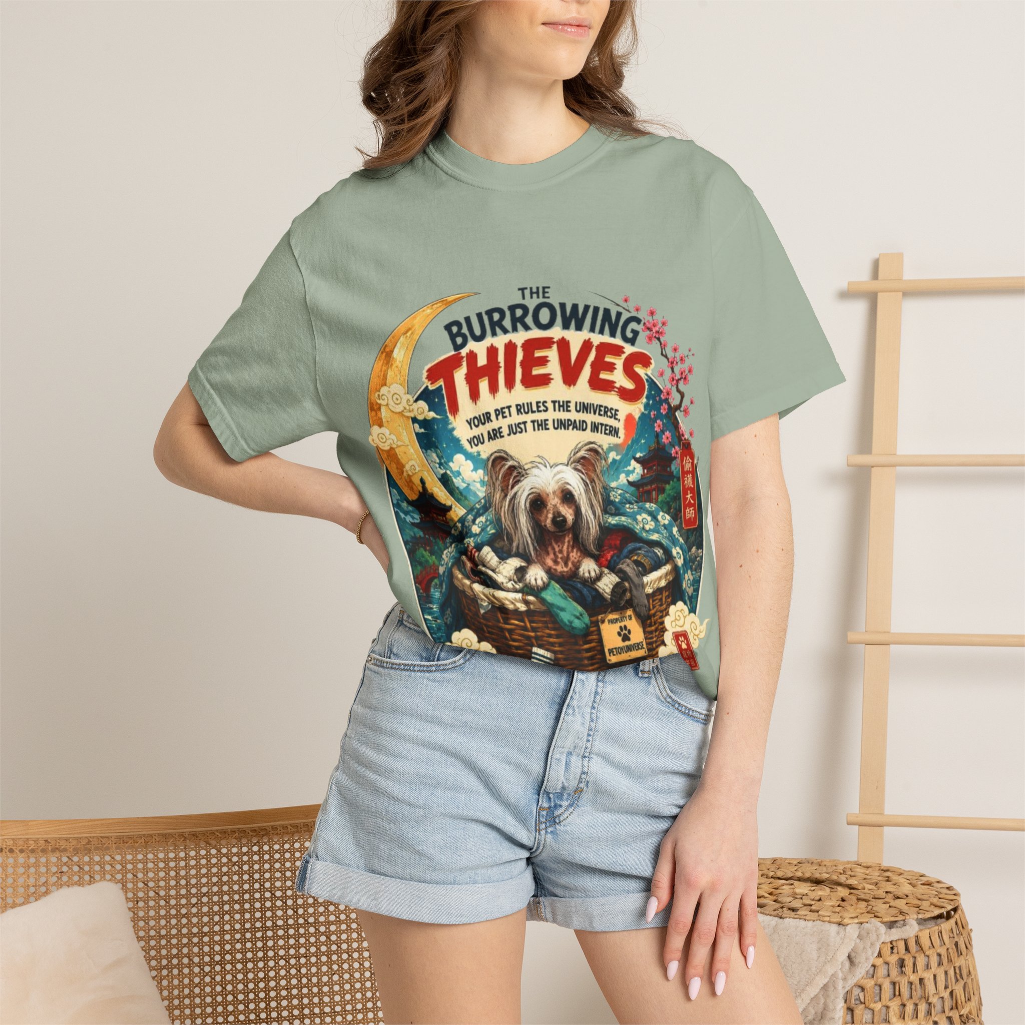 T-Shirt — The Burrowing Thieves Vintage Dog Treasure Chest Graphic Tee - Image 50