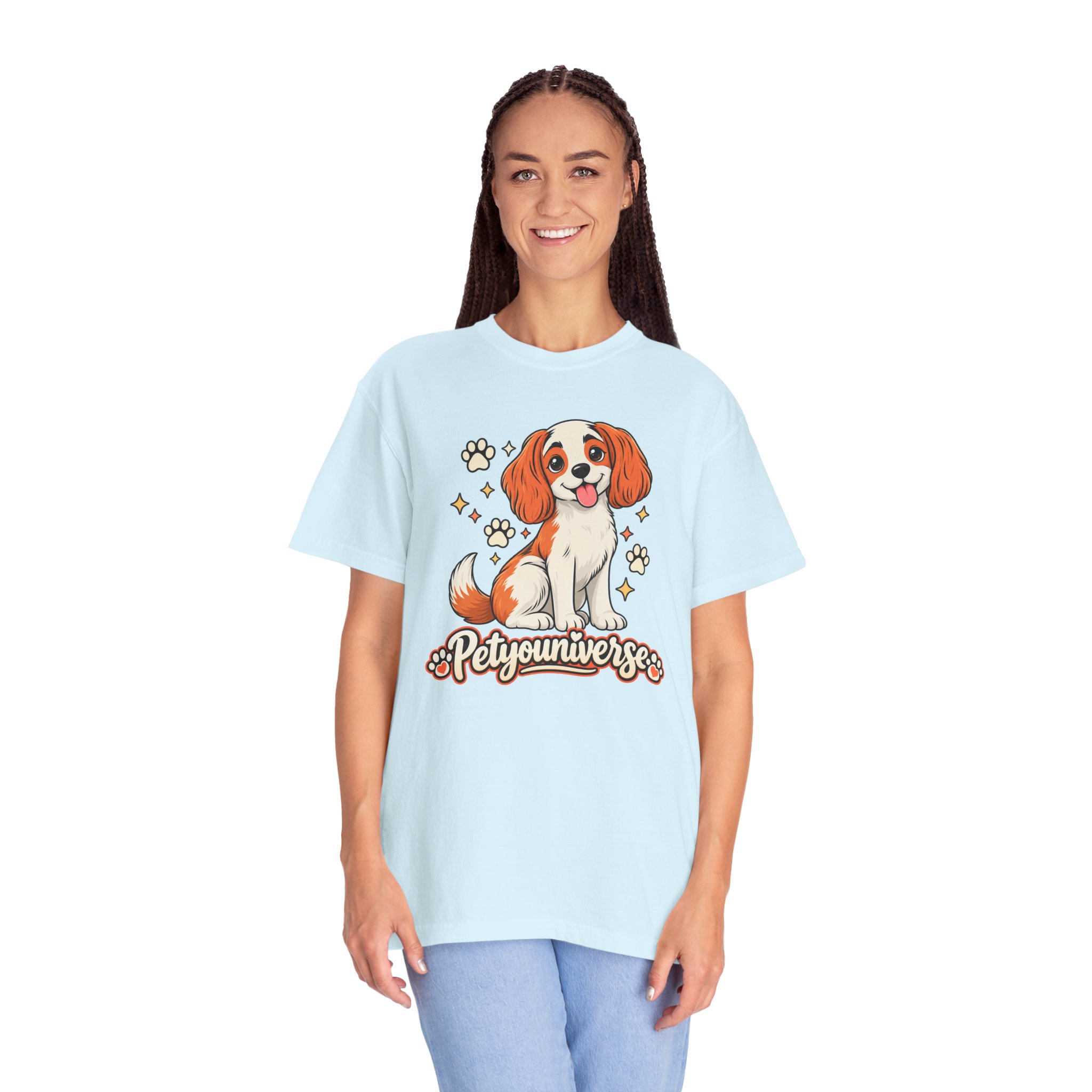 Cavalier King Charles Dog T-Shirt — "PetYoUniverse" Cute Puppy Graphic Tee - Image 86