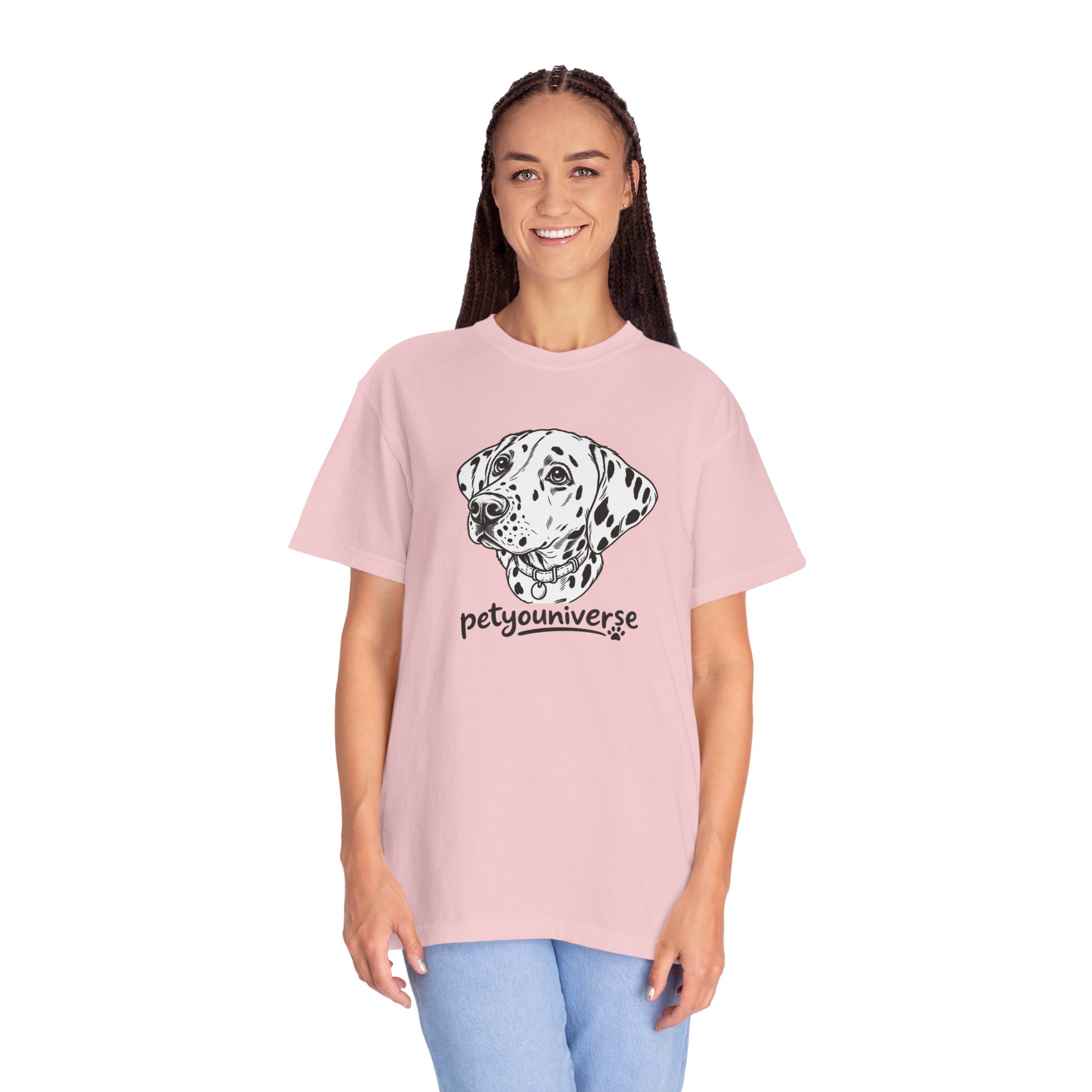 Dalmatian Portrait T-Shirt — "PetYoUniverse" Graphic Tee - Image 113