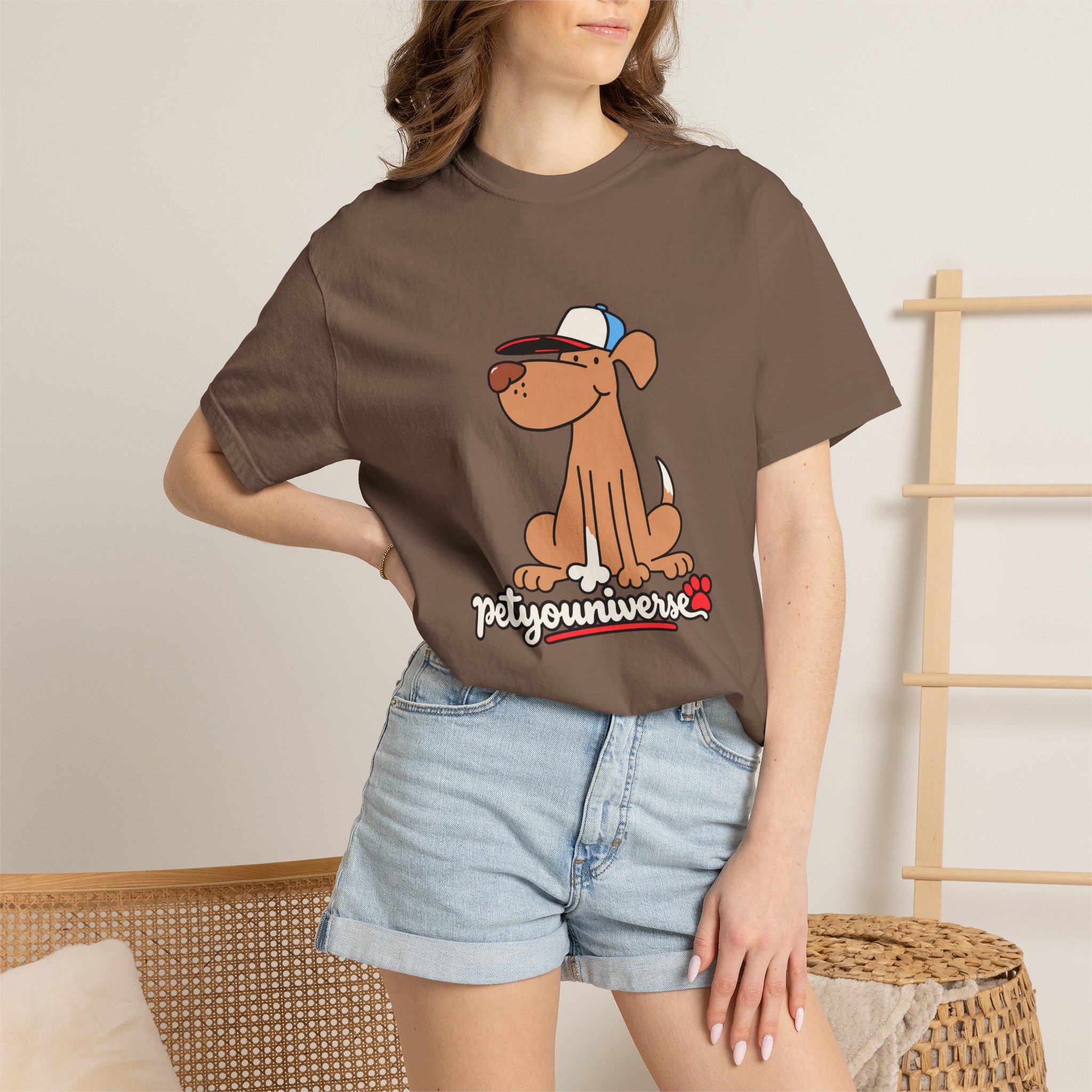 Dog Cartoon Tee — "PetYoUniverse" Puppy Graphic T-Shirt - Image 38
