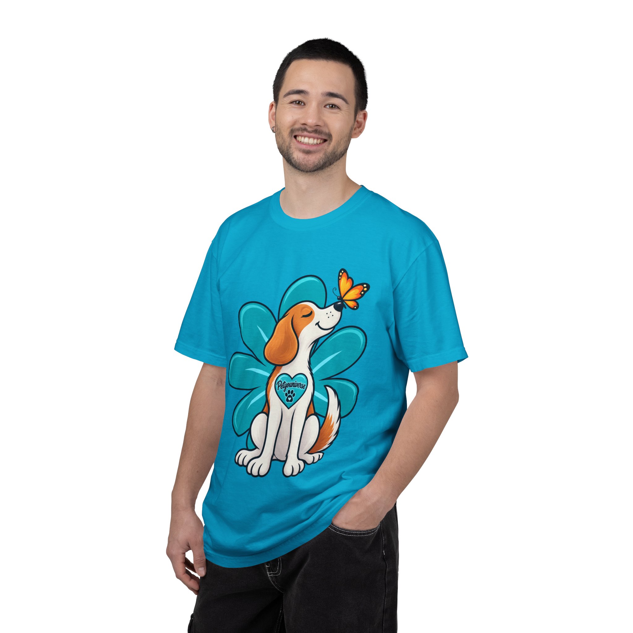 Beagle & Butterfly Graphic T-Shirt - Image 101