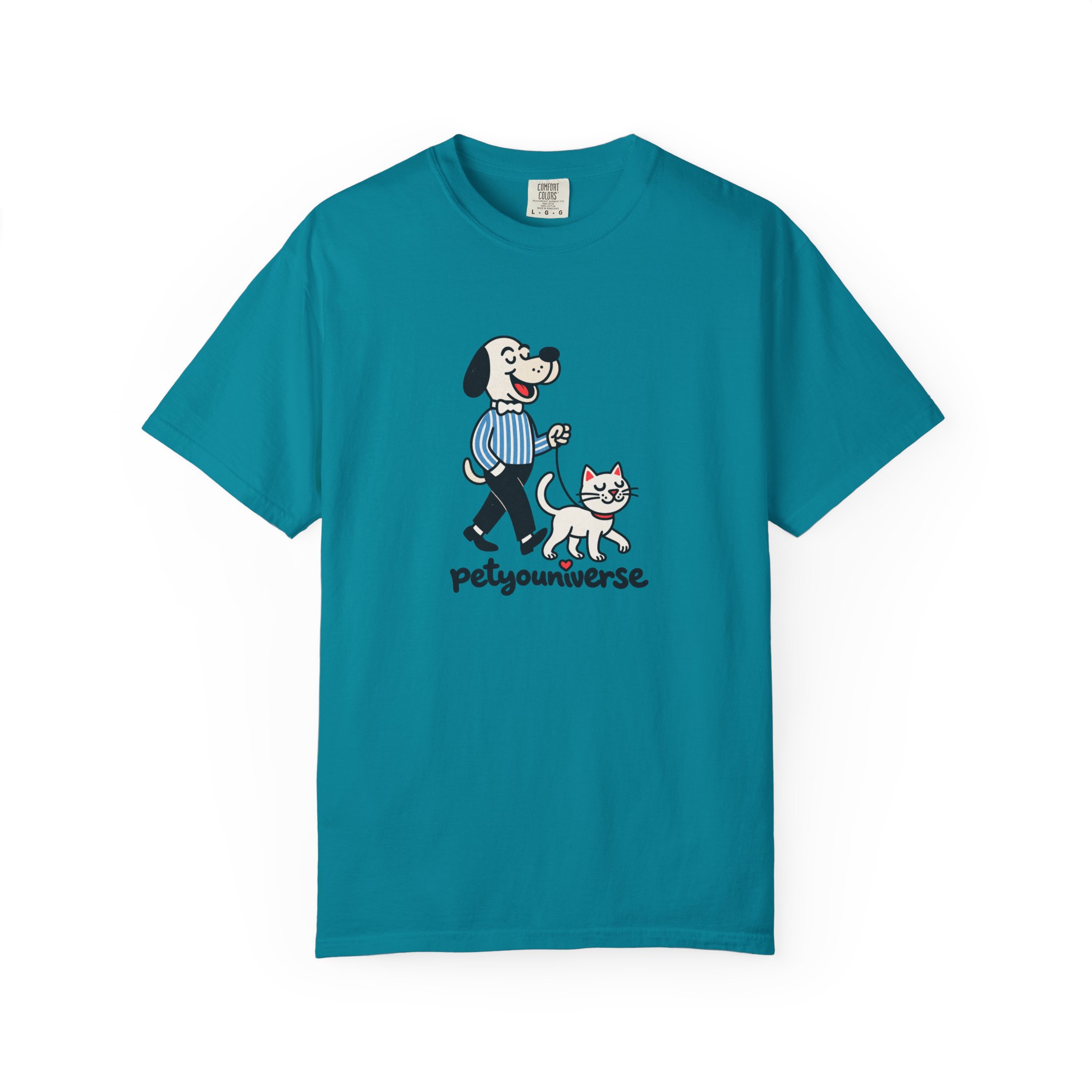 PetYouniverse Walking Dog & Cat Tee — Cute Retro Pet Graphic T-Shirt - Image 73