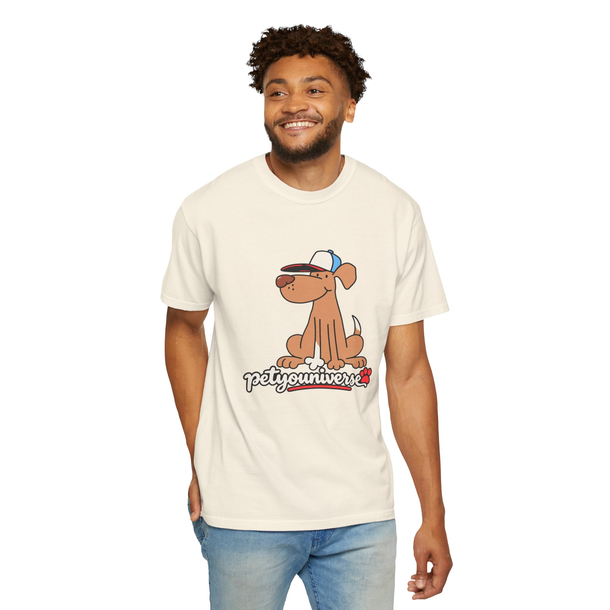 Dog Cartoon Tee — "PetYoUniverse" Puppy Graphic T-Shirt - Image 16