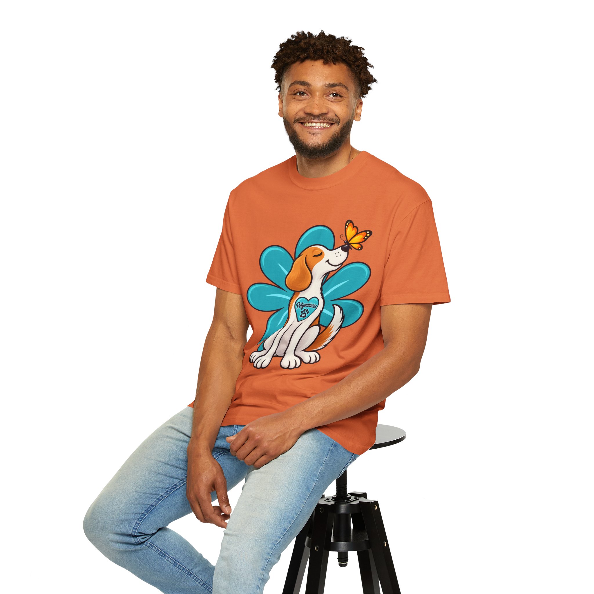 Beagle & Butterfly Graphic T-Shirt - Image 48
