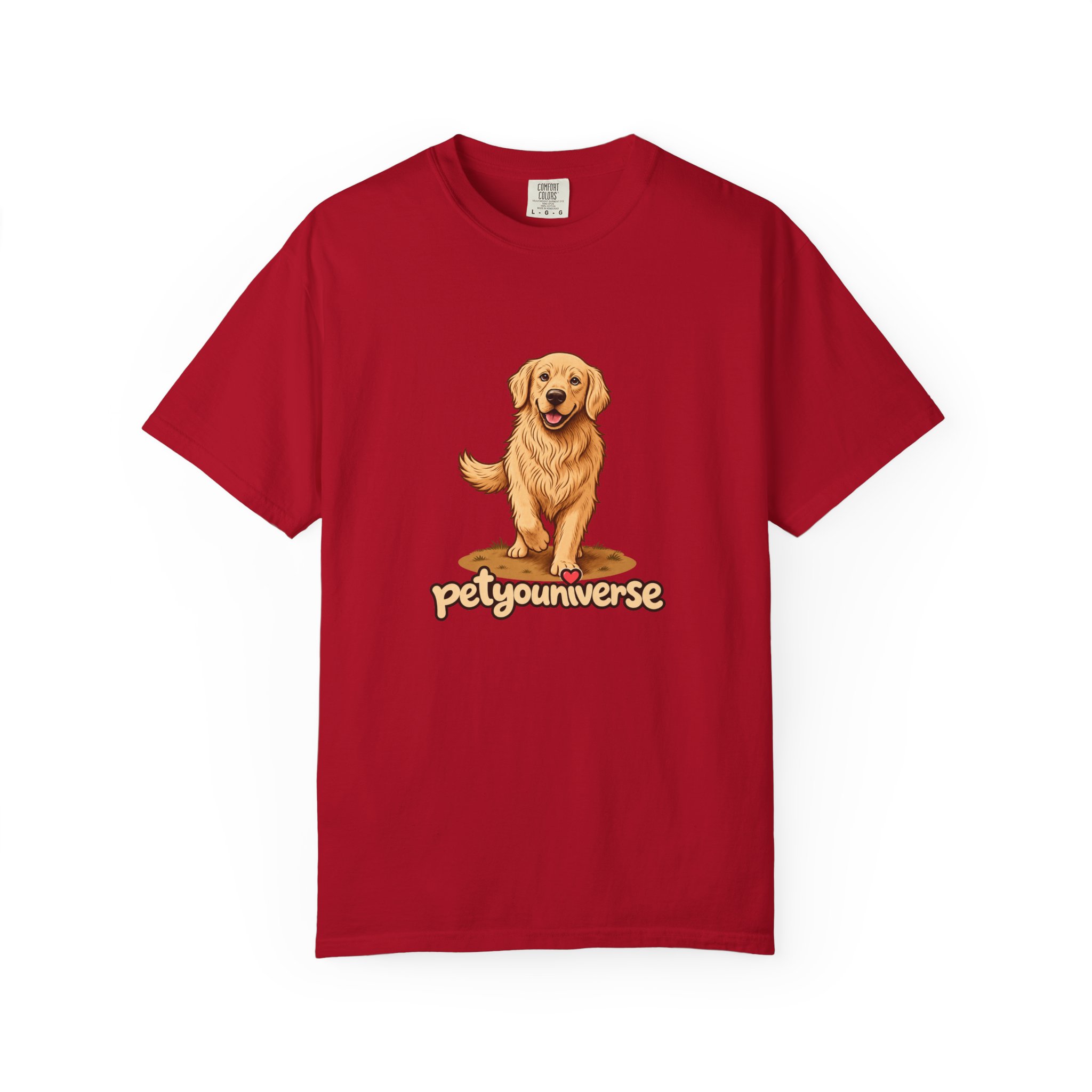 Golden Retriever Graphic T-Shirt — "PetYoUniverse" Cute Dog Tee - Image 136