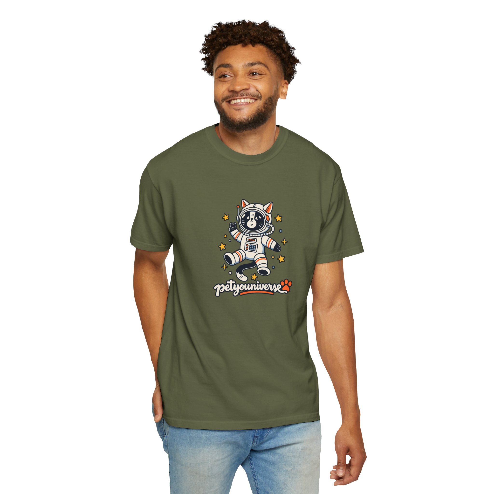Astronaut Dog T-Shirt — 'PetYoUniverse' Cute Space Pup Tee - Image 61