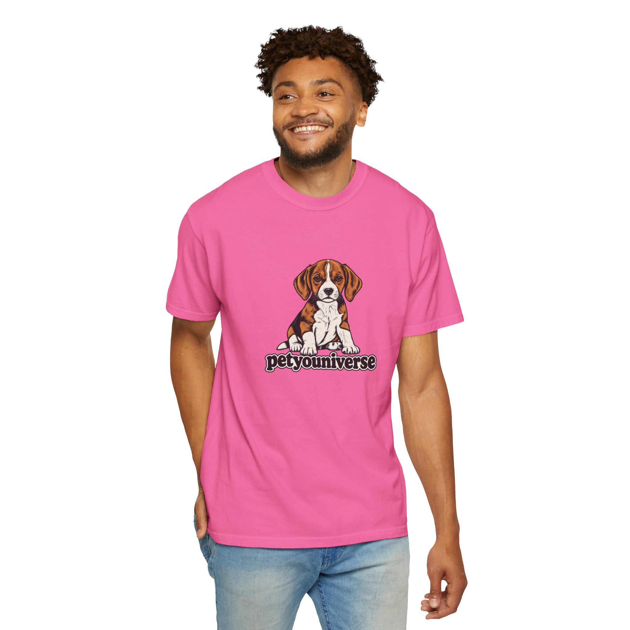 Beagle Puppy Tee — "PetYoUniverse" Graphic T-Shirt - Image 97