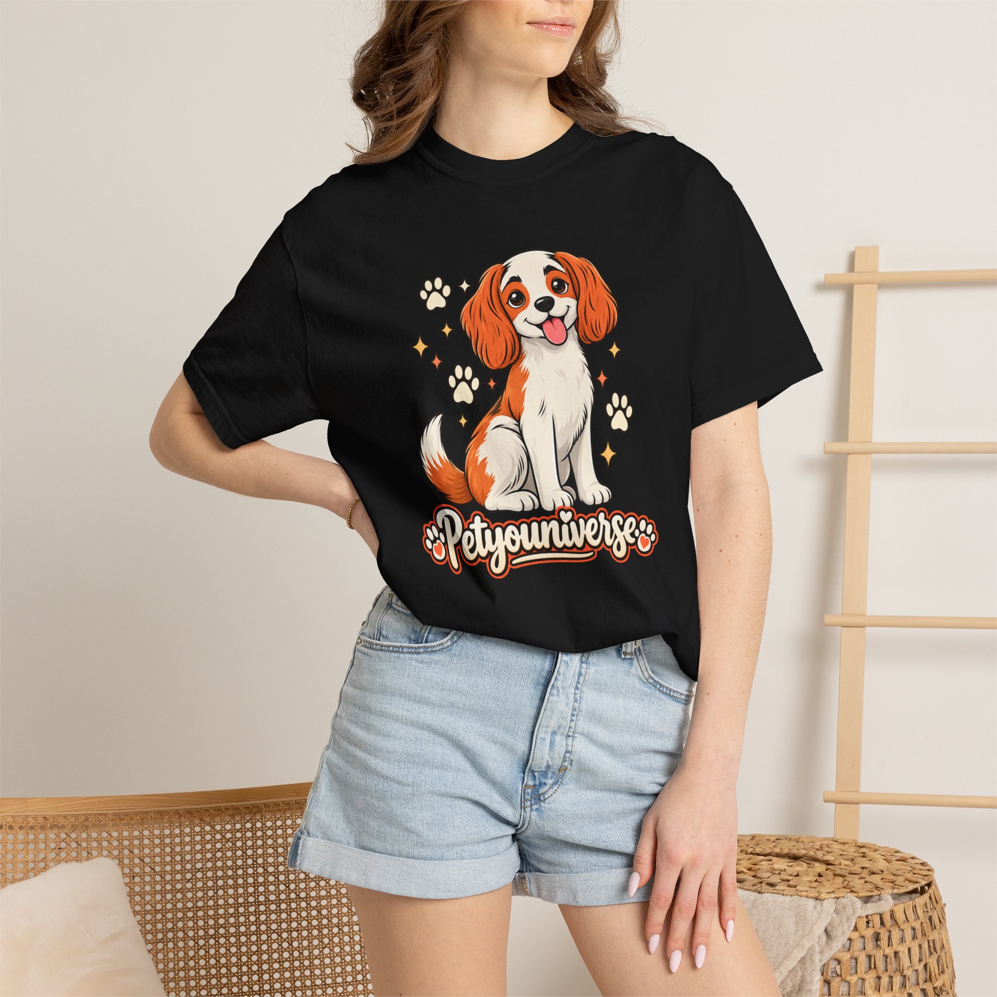 Cavalier King Charles Dog T-Shirt — "PetYoUniverse" Cute Puppy Graphic Tee - Image 101