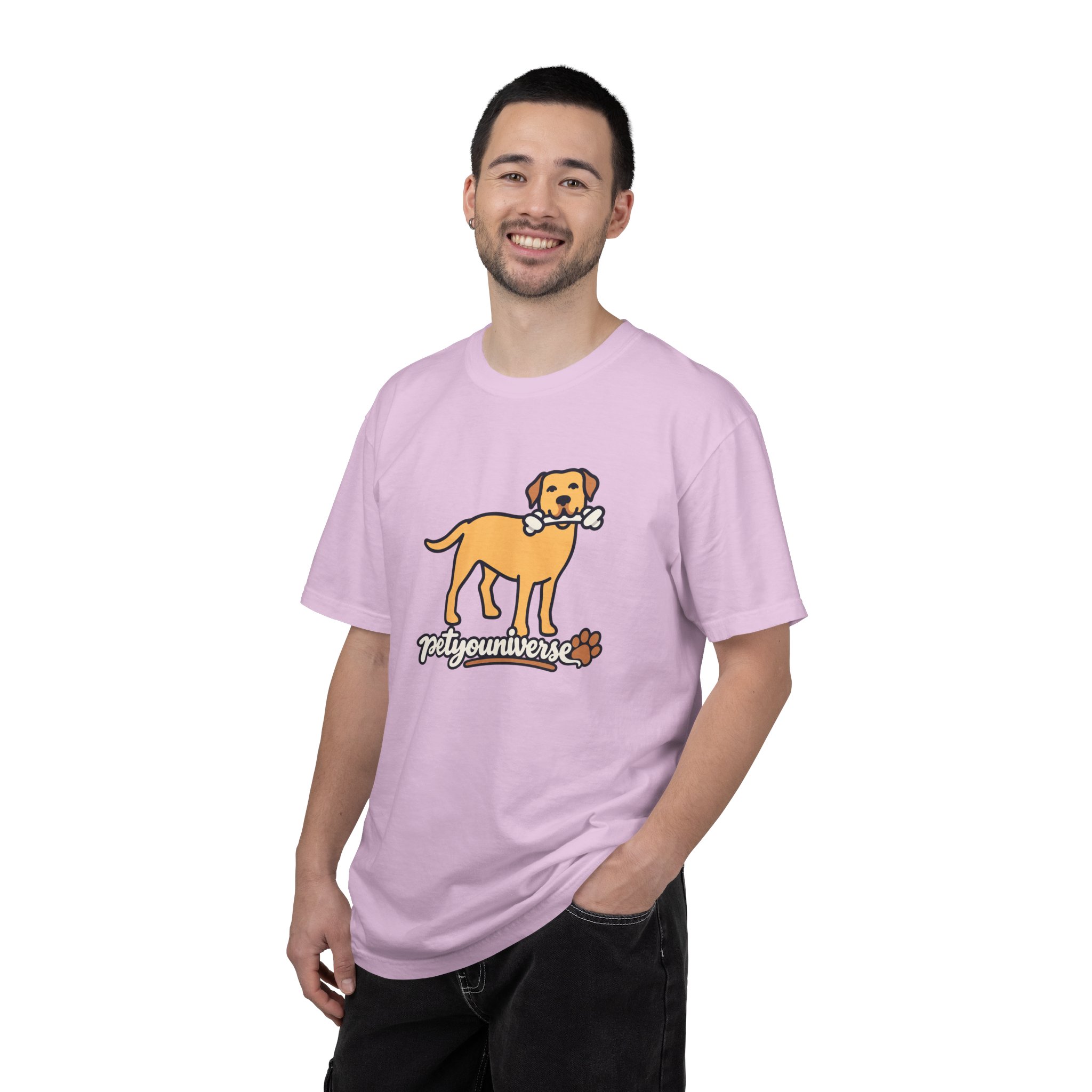 Dog Bone Graphic T-Shirt — "PetYoUniverse" Puppy Tee - Image 103