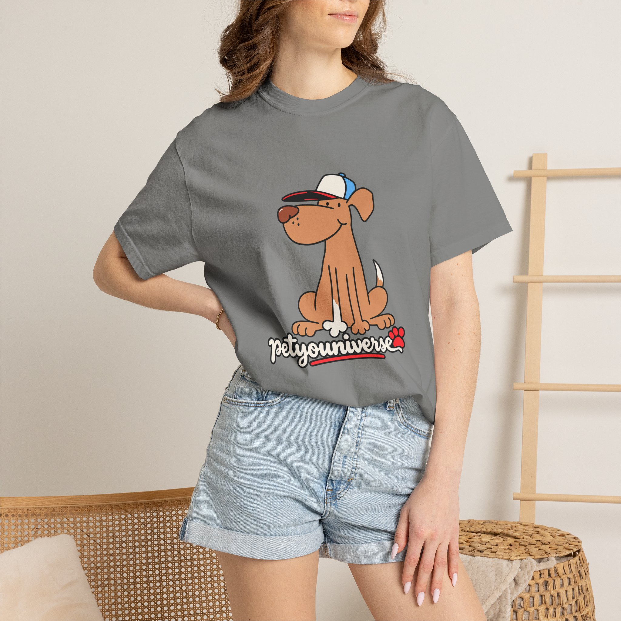 Dog Cartoon Tee — "PetYoUniverse" Puppy Graphic T-Shirt - Image 110