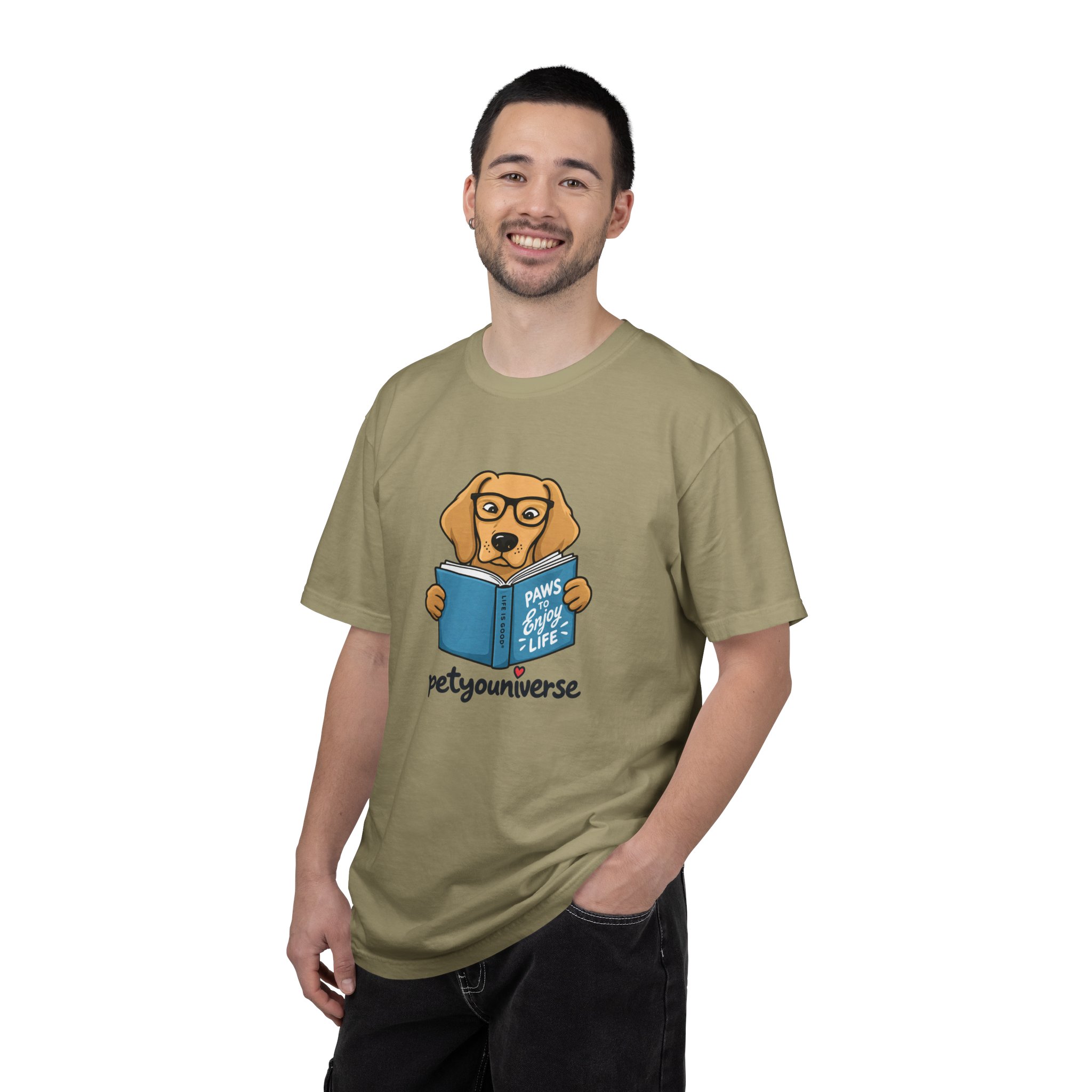 Dog Reading T-Shirt — "Paws & Books" Cute Booklover Pup Tee - Image 22