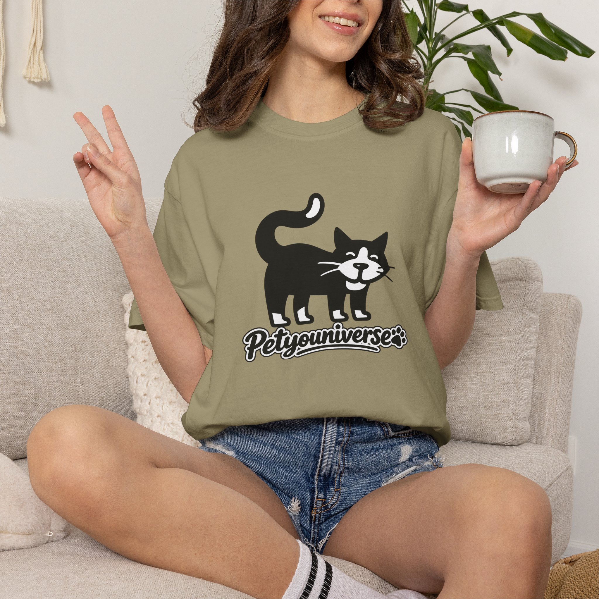 PetYouUniverse Cat Graphic T-Shirt — Vintage Cat Logo Tee - Image 30