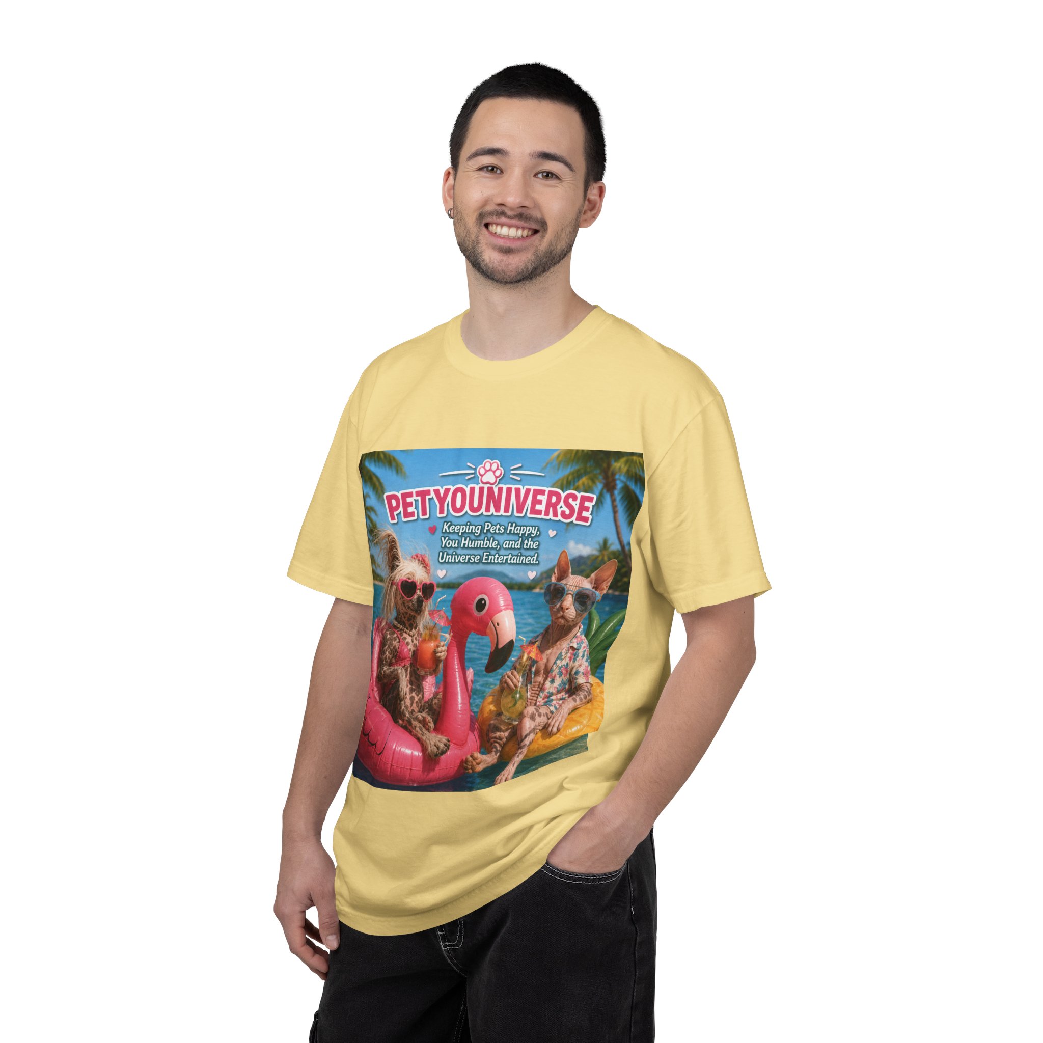T-Shirt — "Petyouniverse" Summer Dog Vacation Graphic Tee - Image 45