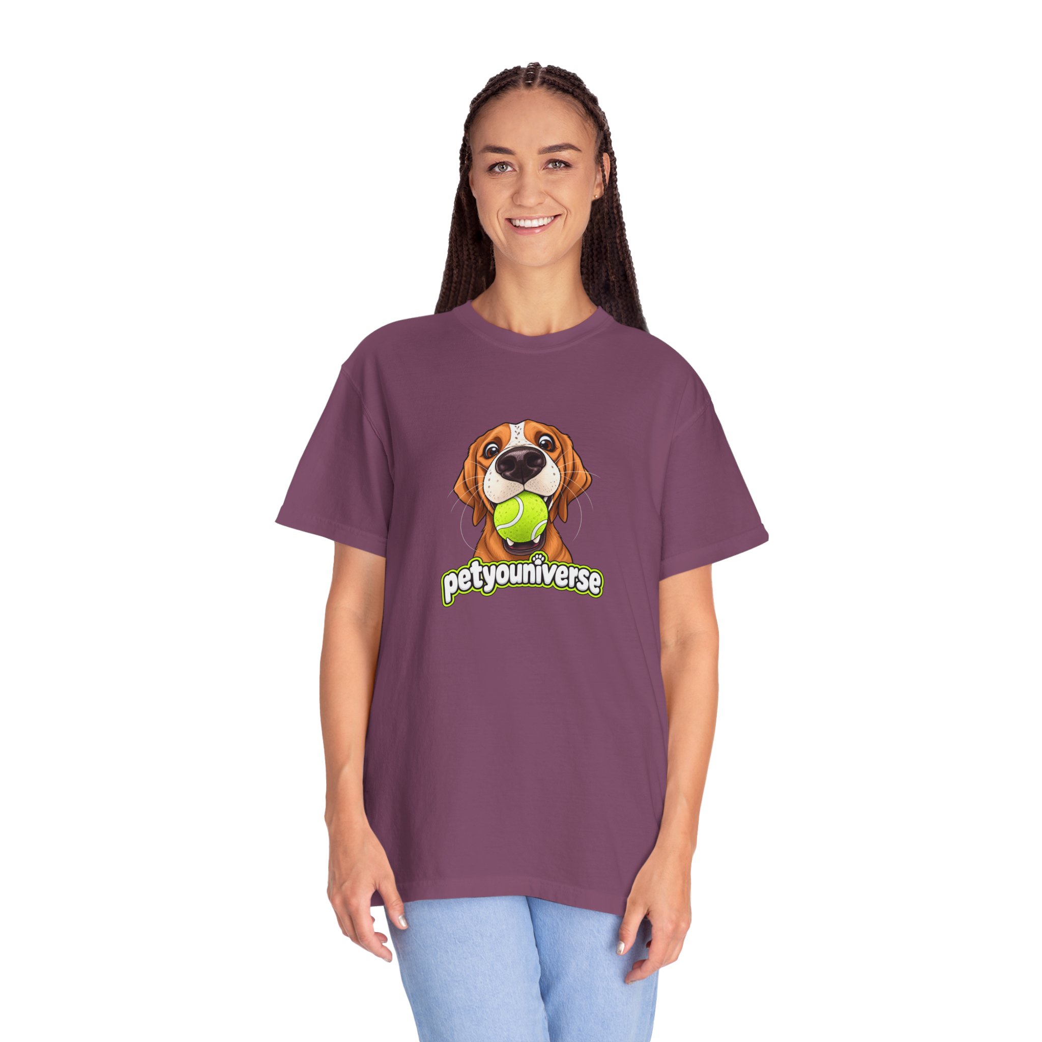 PetYoUniverse Tee — Cute Dog Holding Tennis Ball Graphic T‑Shirt - Image 113