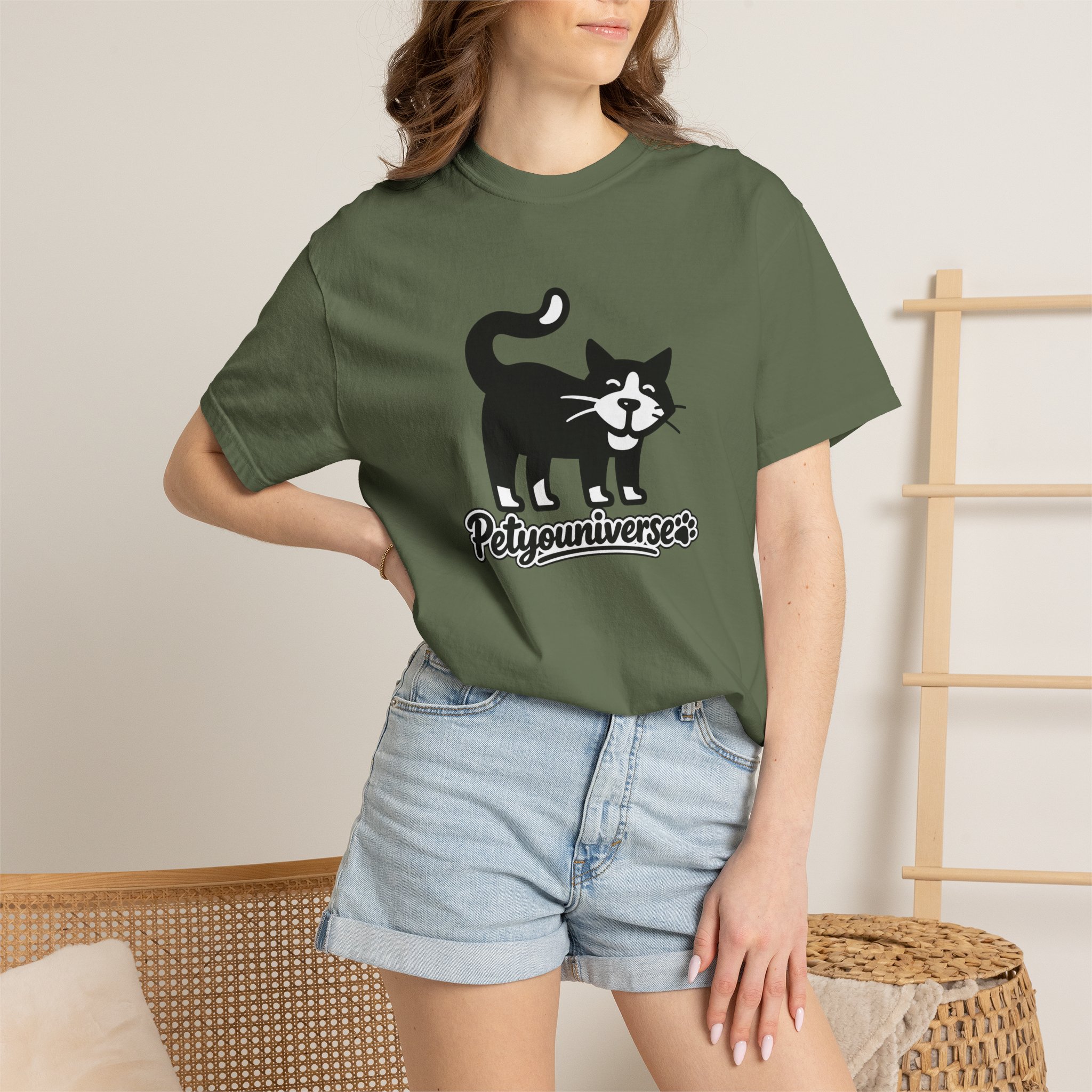 PetYouUniverse Cat Graphic T-Shirt — Vintage Cat Logo Tee - Image 47