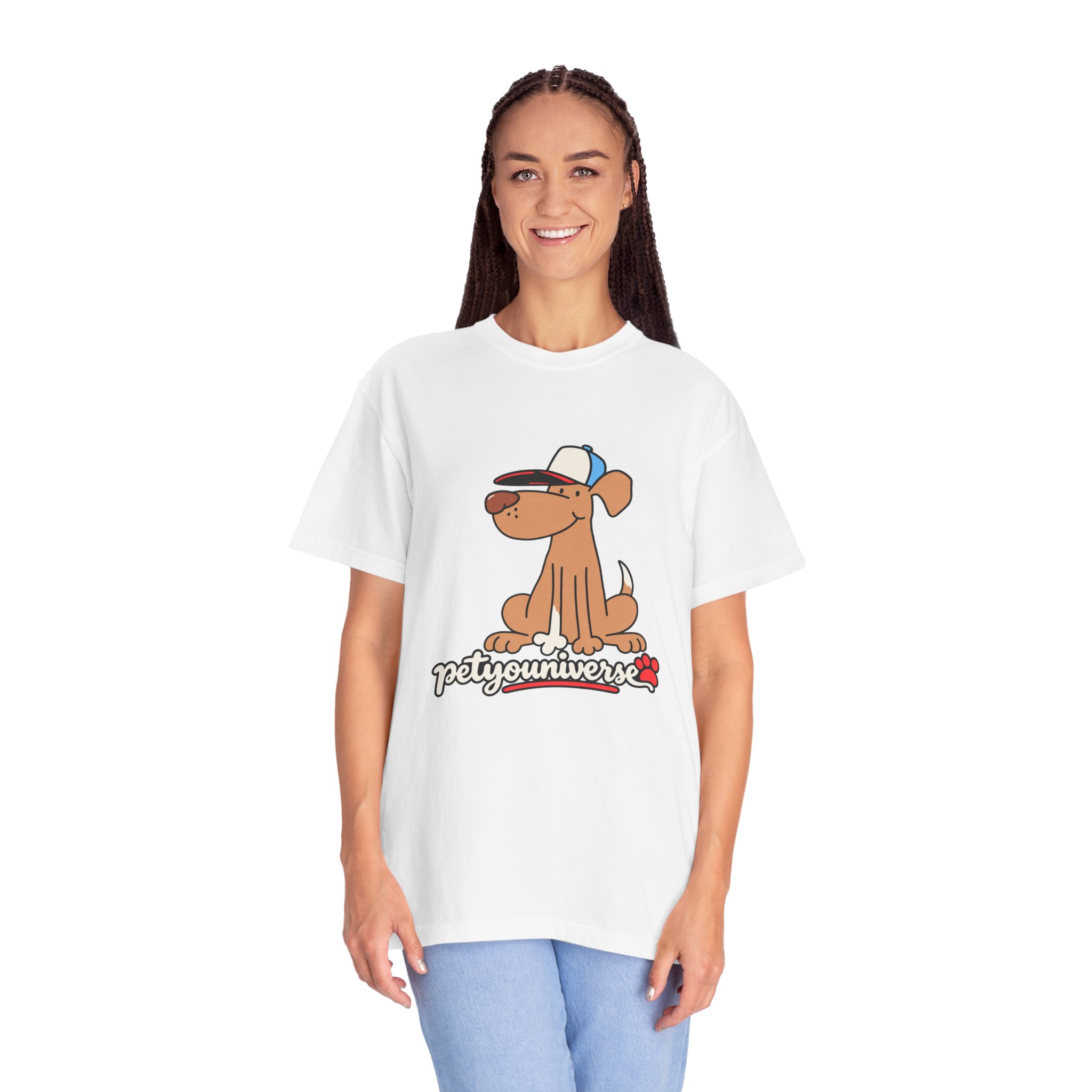 Dog Cartoon Tee — "PetYoUniverse" Puppy Graphic T-Shirt - Image 5