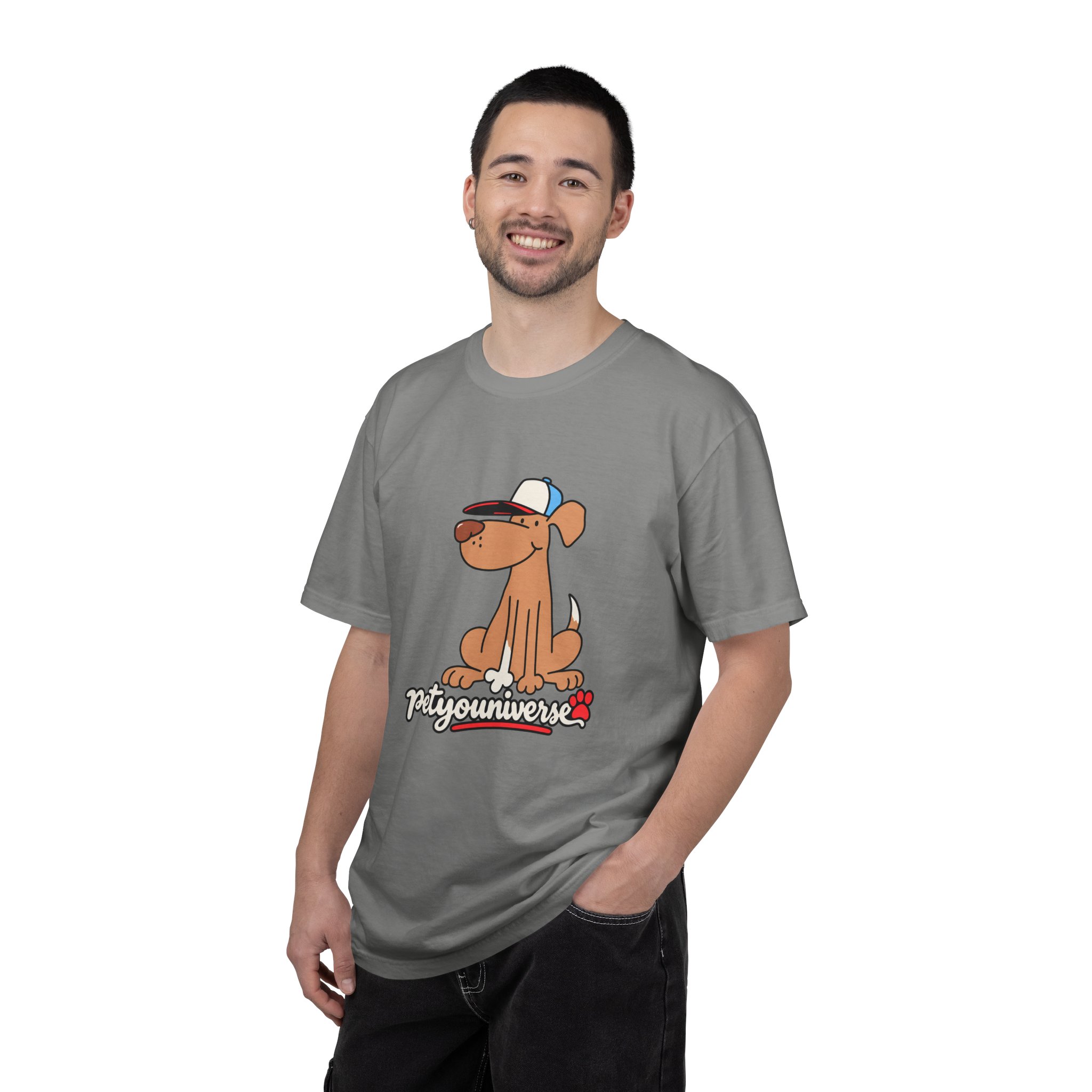 Dog Cartoon Tee — "PetYoUniverse" Puppy Graphic T-Shirt - Image 112