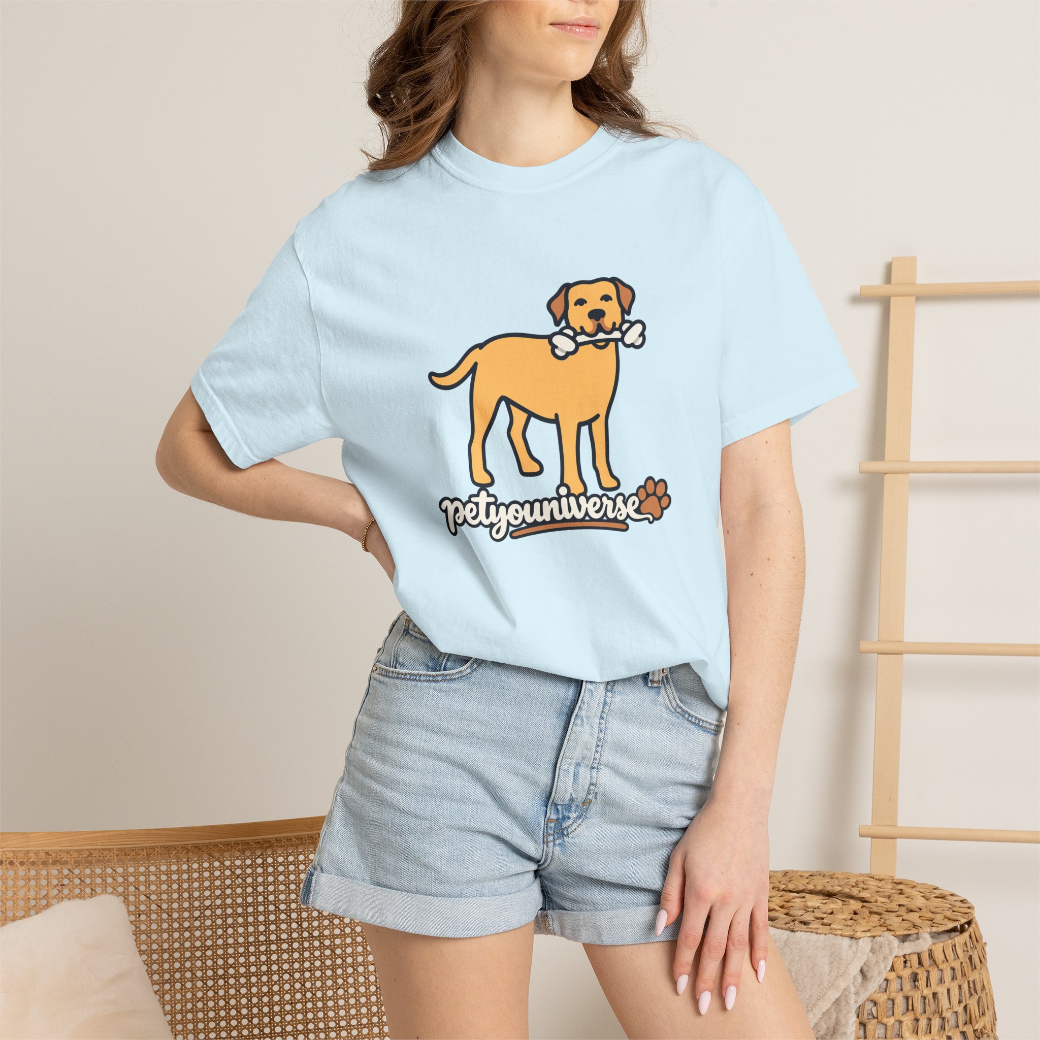 Dog Bone Graphic T-Shirt — "PetYoUniverse" Puppy Tee - Image 83