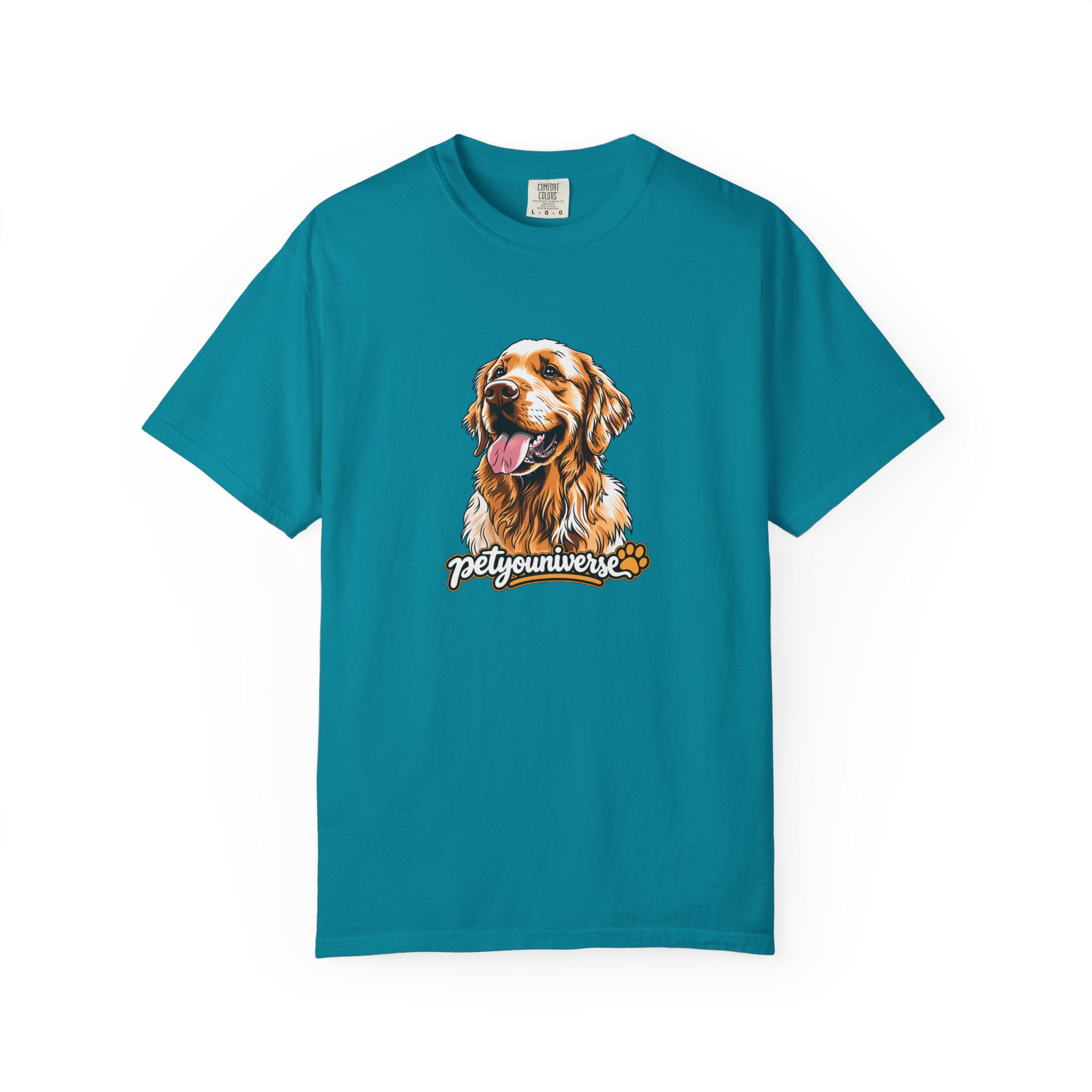 Dog Lover T-Shirt — Golden Retriever Portrait "PetYoUniverse" Graphic - Image 82