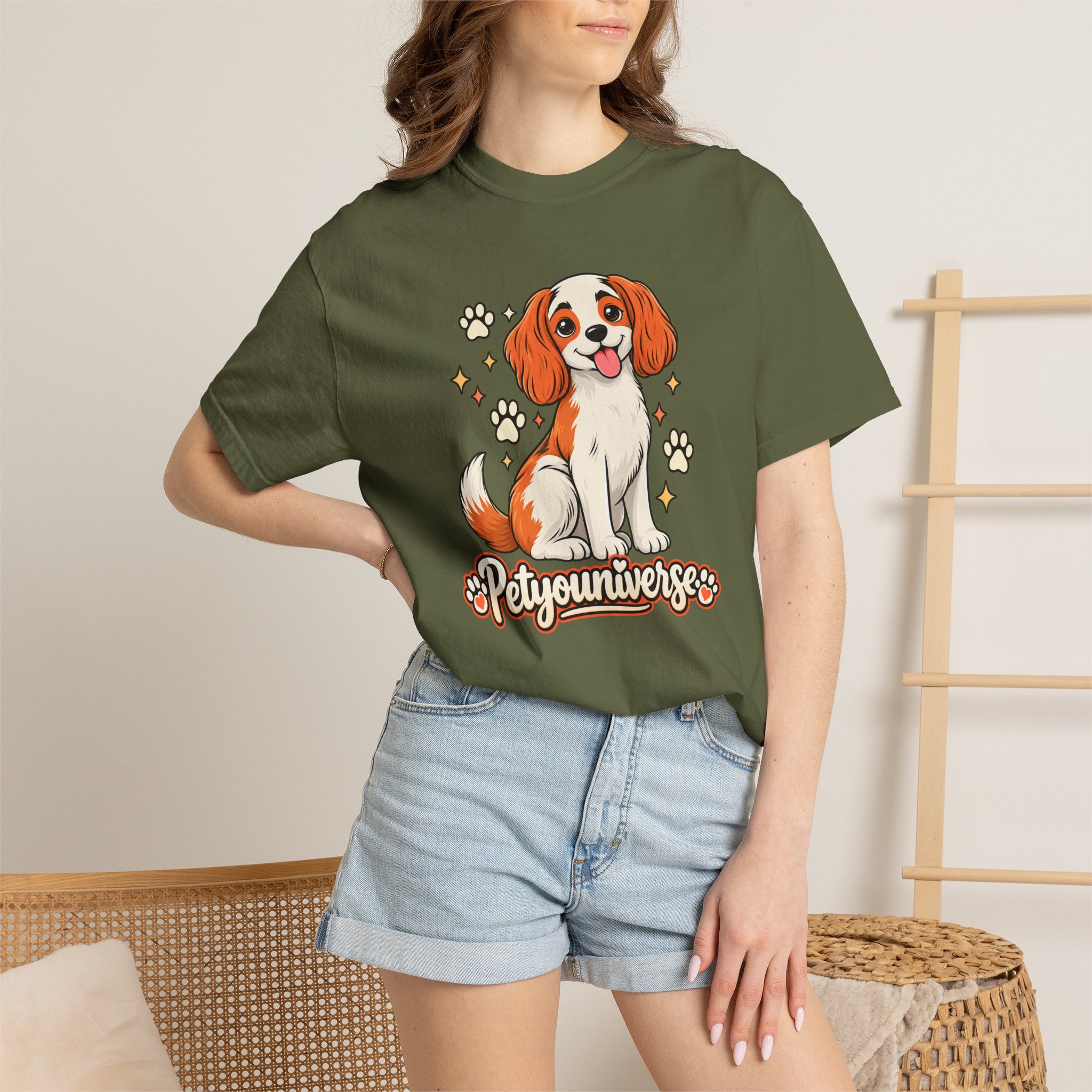 Cavalier King Charles Dog T-Shirt — "PetYoUniverse" Cute Puppy Graphic Tee - Image 56