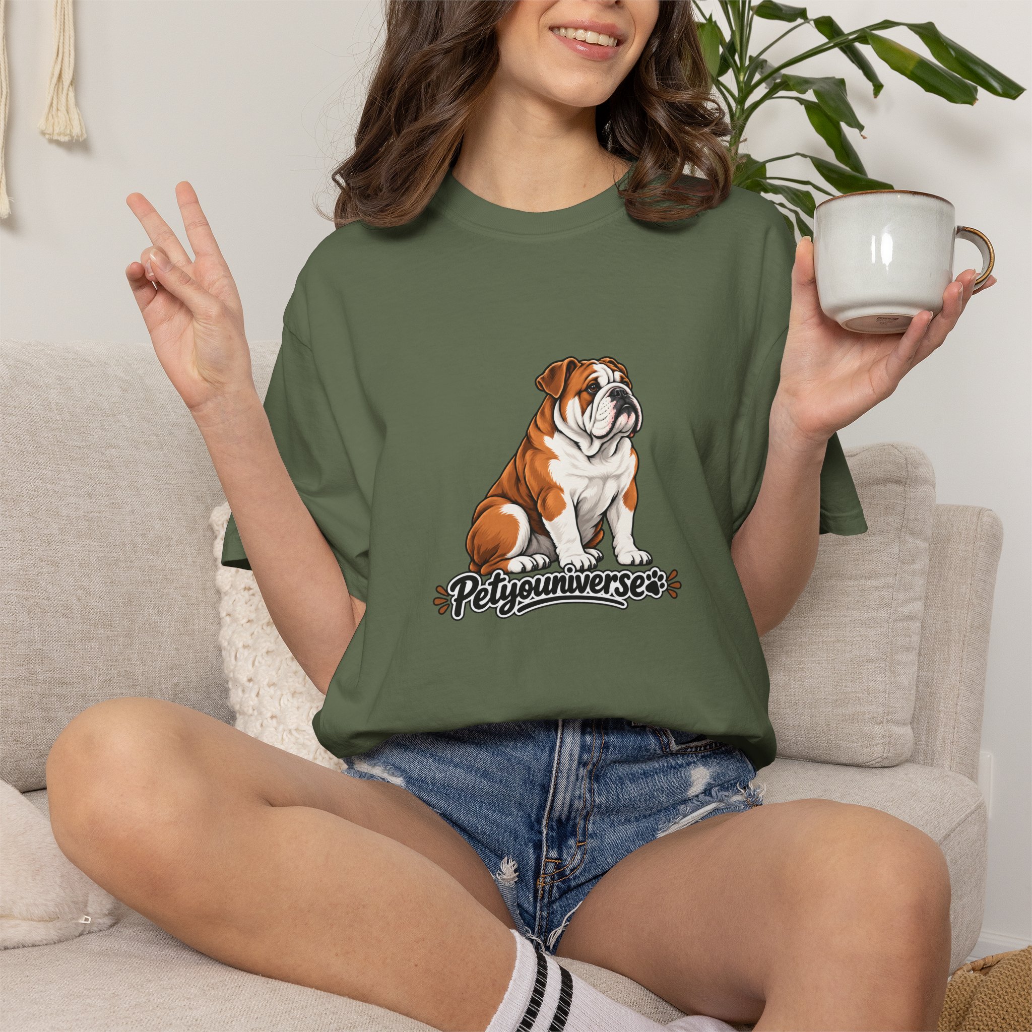 Bulldog Graphic T-Shirt — "PetYoUniverse" Cute Dog Tee for Pet Lovers - Image 75