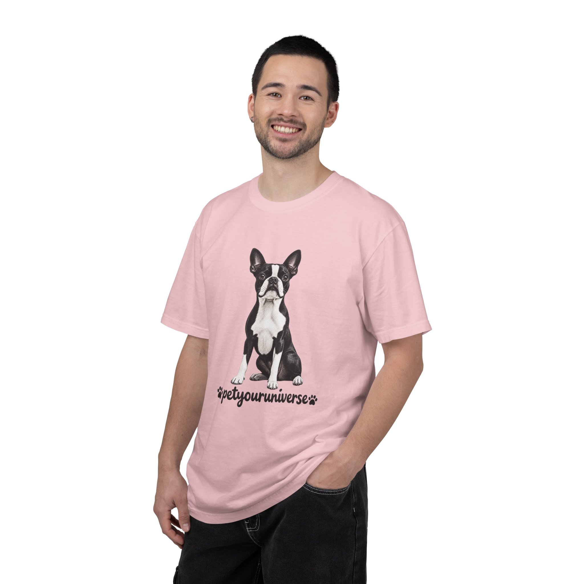 Boston Terrier Graphic T-Shirt — "PetYoUniverse" Dog Lover Tee - Image 121