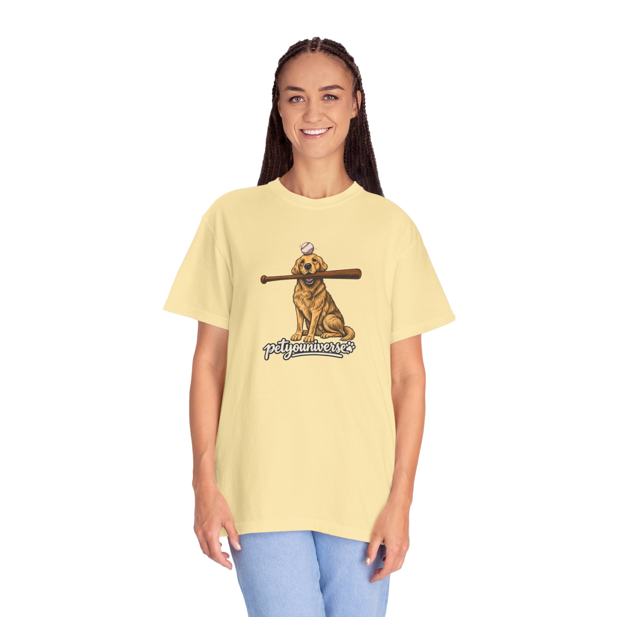Golden Retriever Baseball Dog T-Shirt — “PetYoUniverse” Vintage Graphic Tee - Image 23