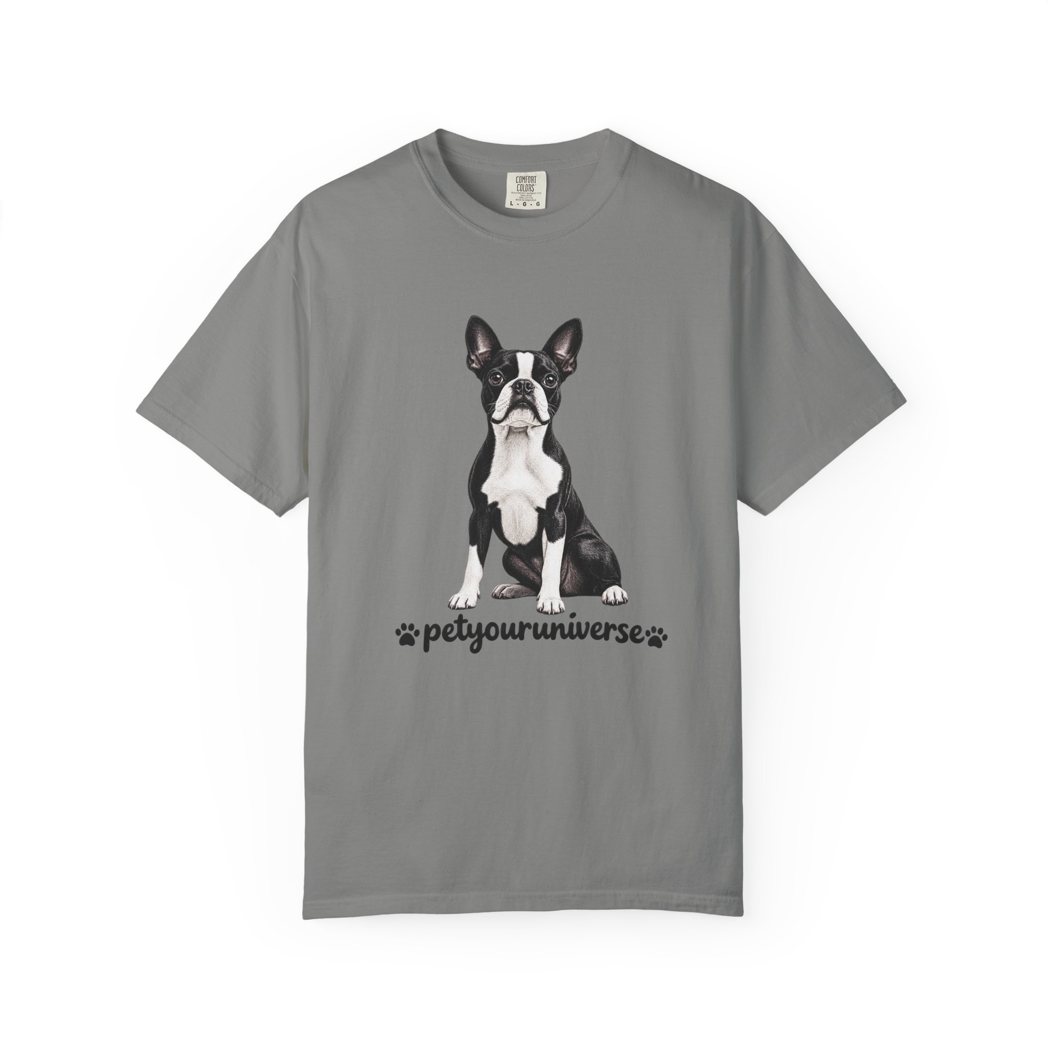 Boston Terrier Graphic T-Shirt — "PetYoUniverse" Dog Lover Tee - Image 100