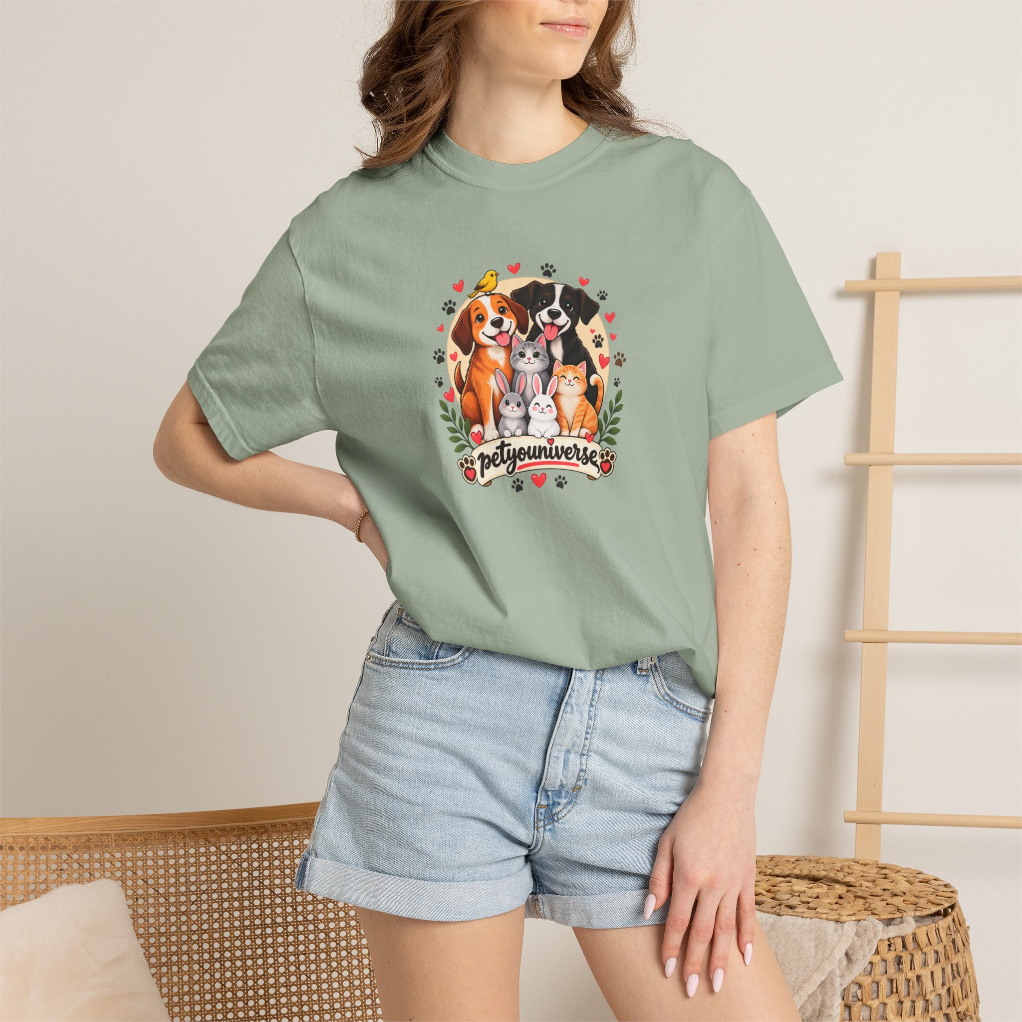 Dog Mom & Dad T-Shirt — 'Pet Parents' Cute Puppy Portrait Tee - Image 56