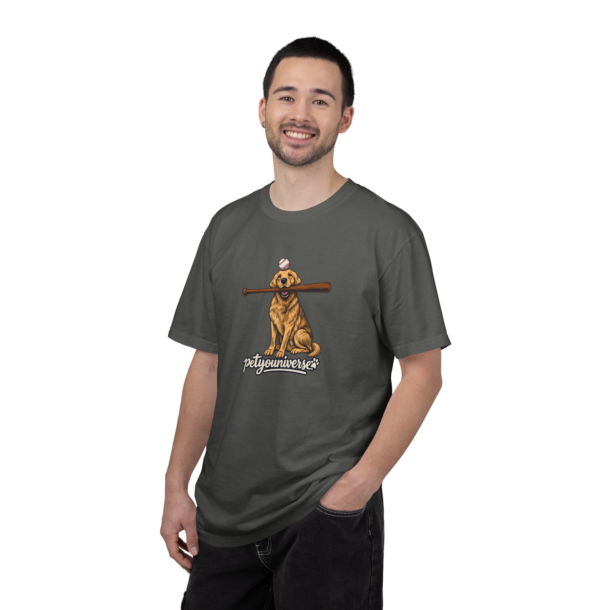 Golden Retriever Baseball Dog T-Shirt — “PetYoUniverse” Vintage Graphic Tee - Image 67