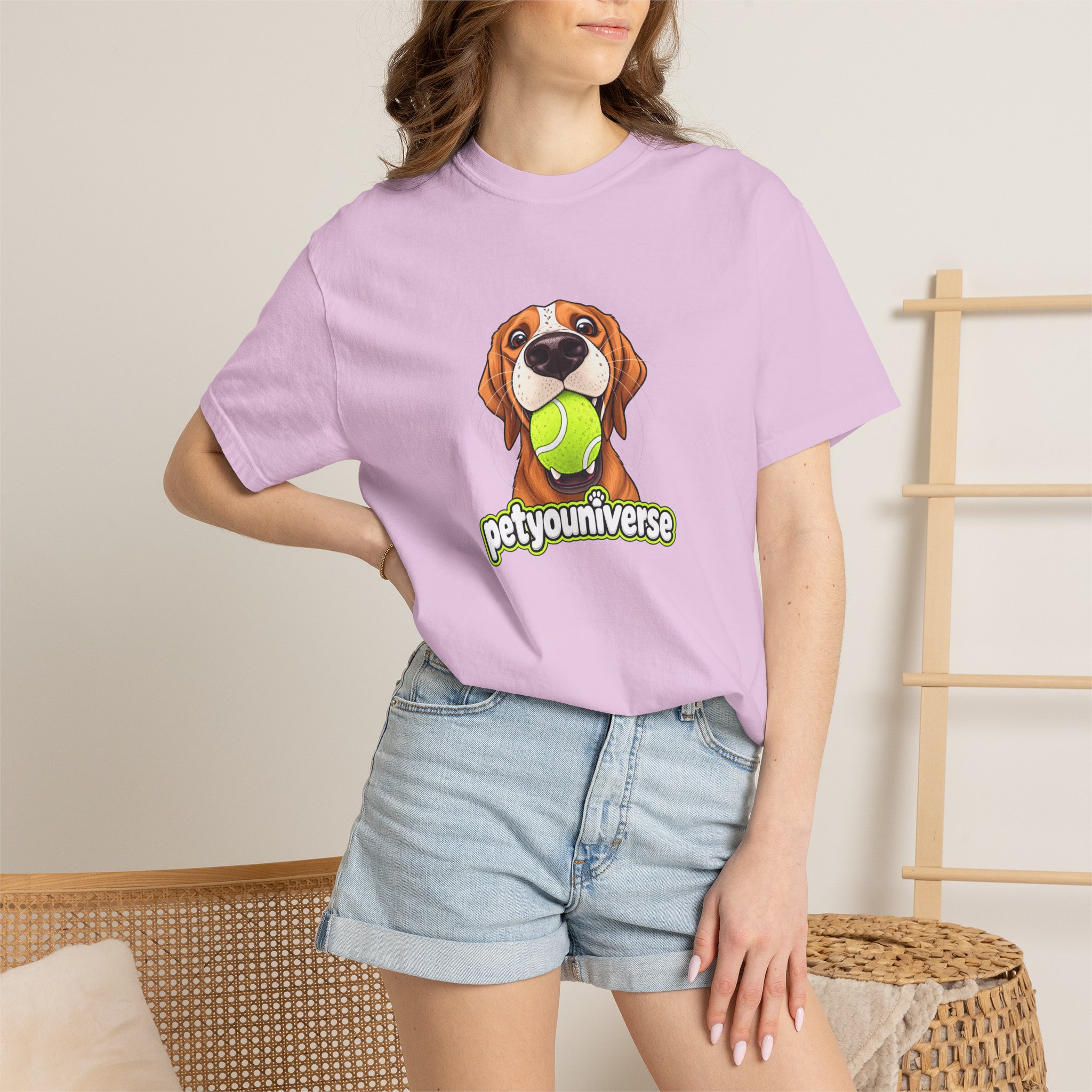 PetYoUniverse Tee — Cute Dog Holding Tennis Ball Graphic T‑Shirt - Image 92