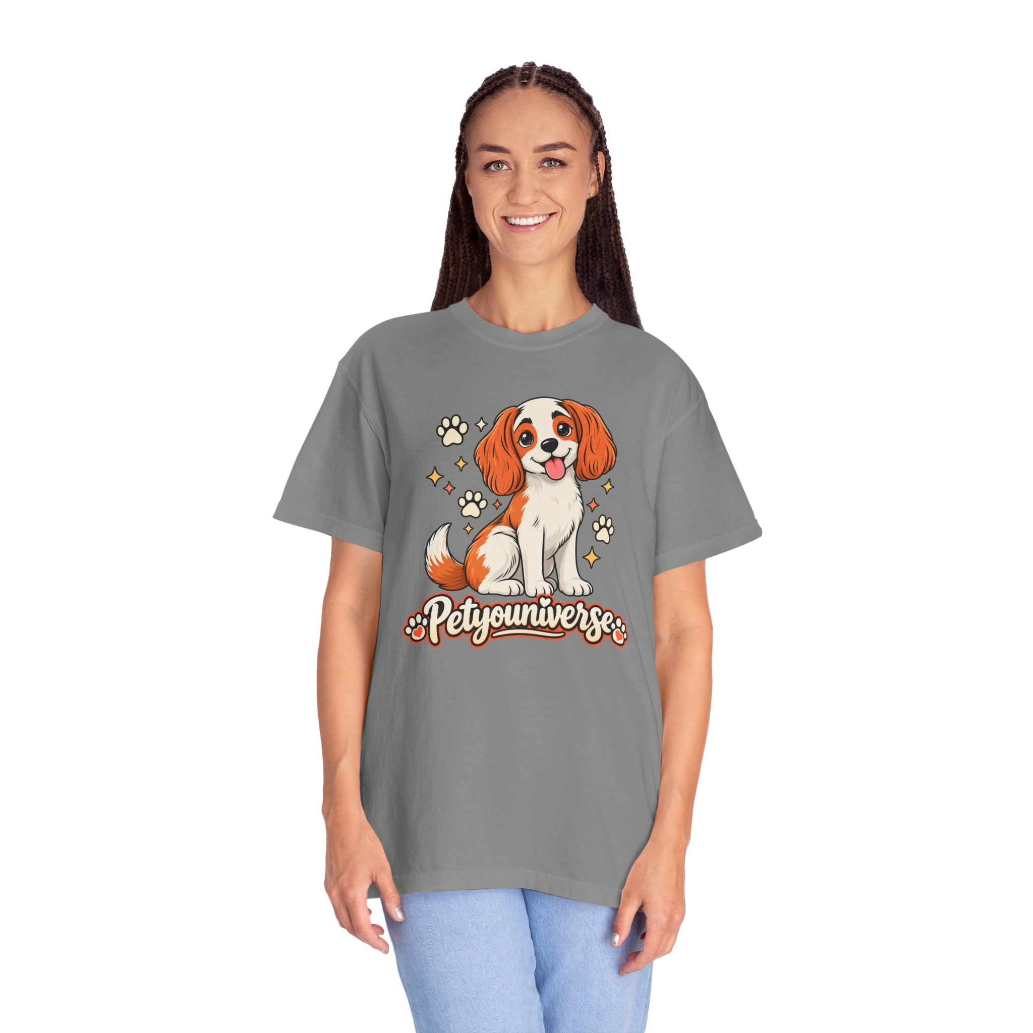 Cavalier King Charles Dog T-Shirt — "PetYoUniverse" Cute Puppy Graphic Tee - Image 95