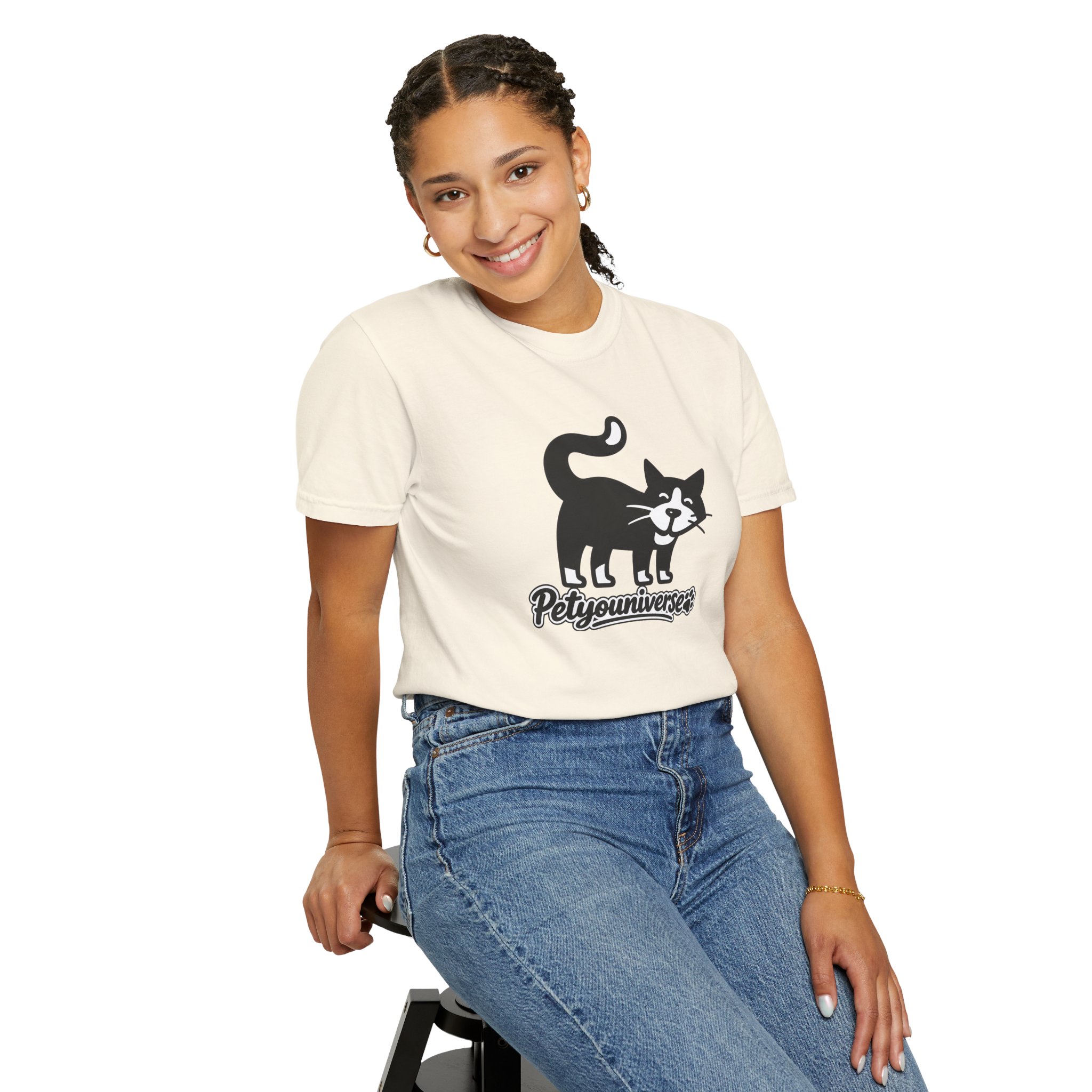 PetYouUniverse Cat Graphic T-Shirt — Vintage Cat Logo Tee - Image 6