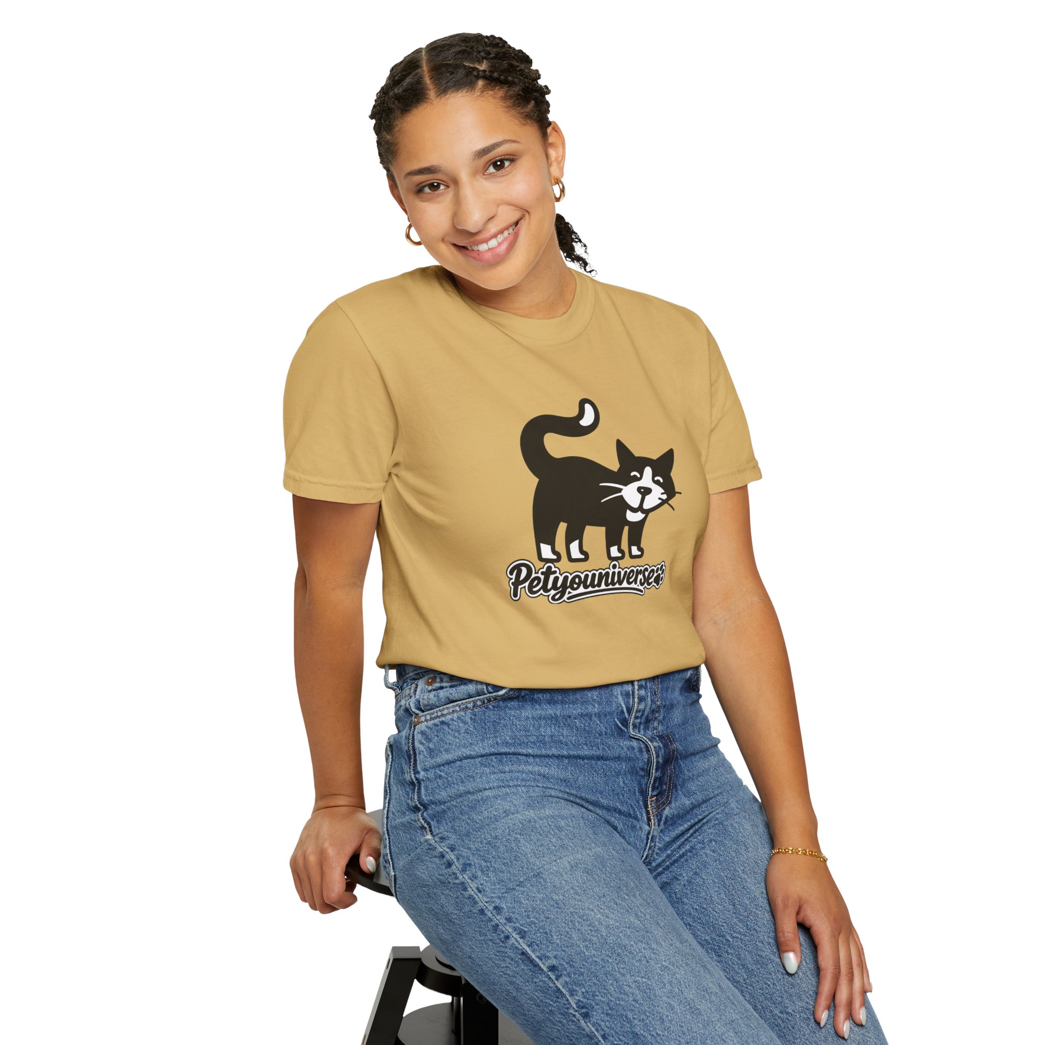 PetYouUniverse Cat Graphic T-Shirt — Vintage Cat Logo Tee - Image 24