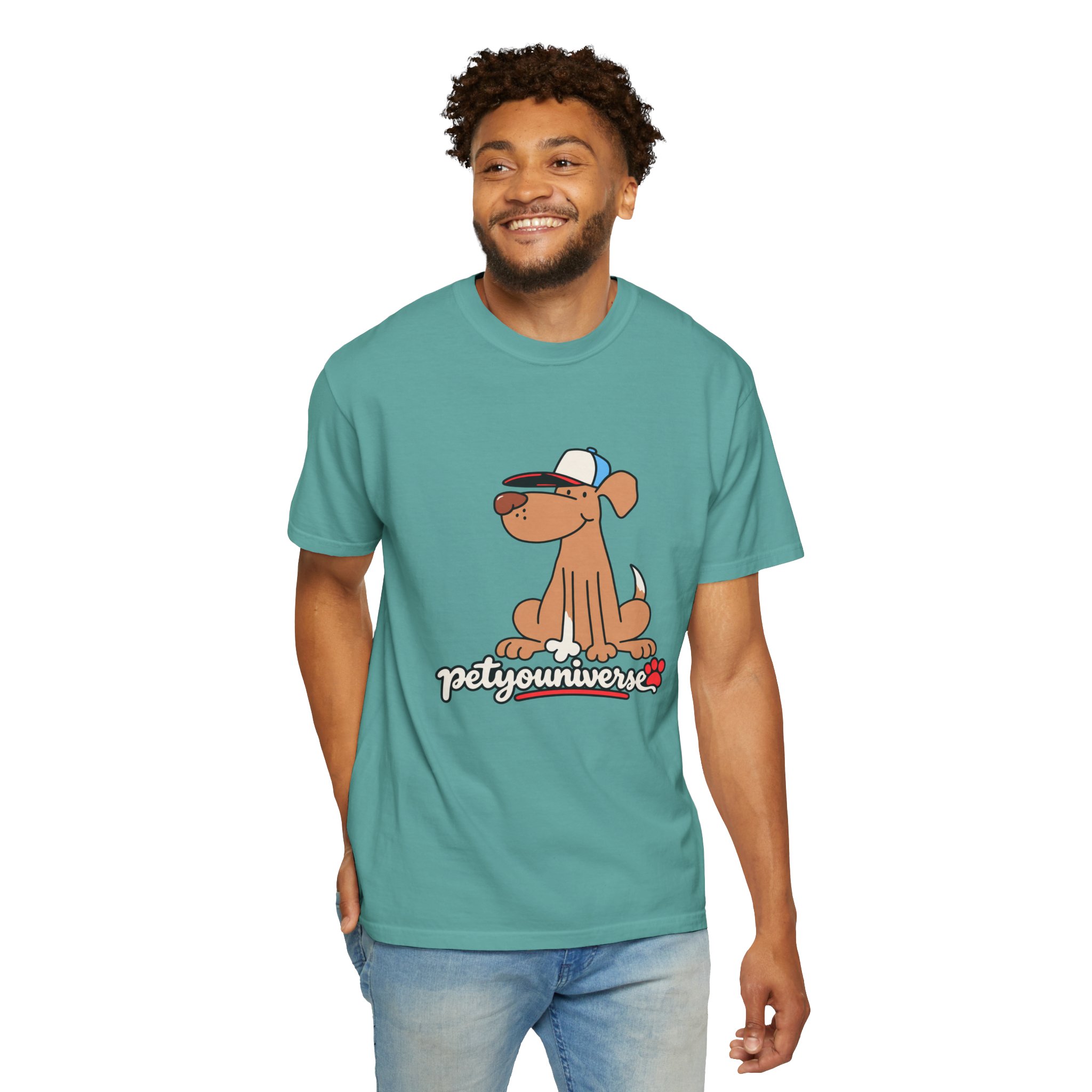 Dog Cartoon Tee — "PetYoUniverse" Puppy Graphic T-Shirt - Image 97