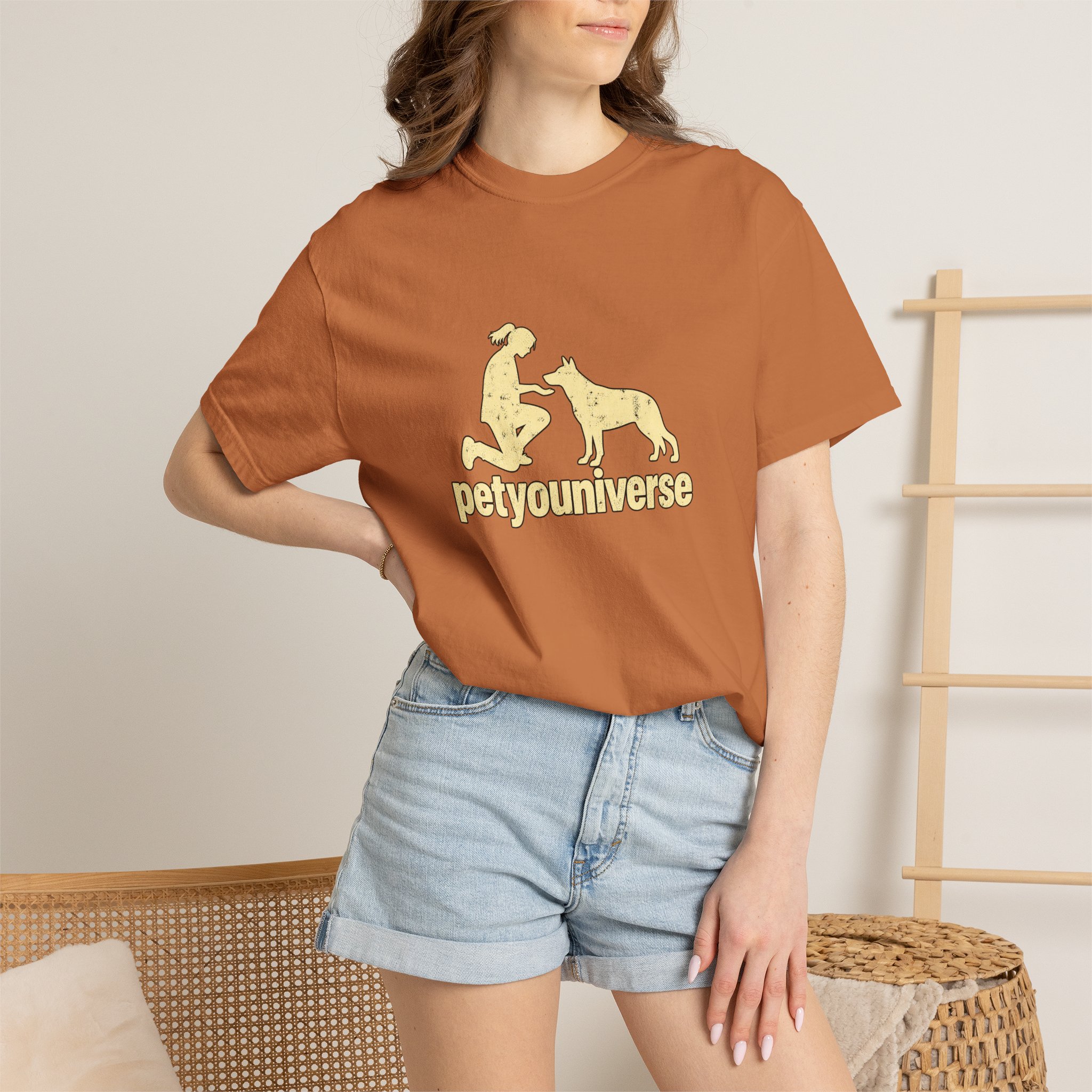 PetYoUniverse Dog Lover T-Shirt — Retro Paw & Pet Silhouette Tee - Image 20